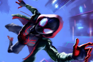 Miles Morales in Spider-Man Into the Spider-Verse Wallpapers