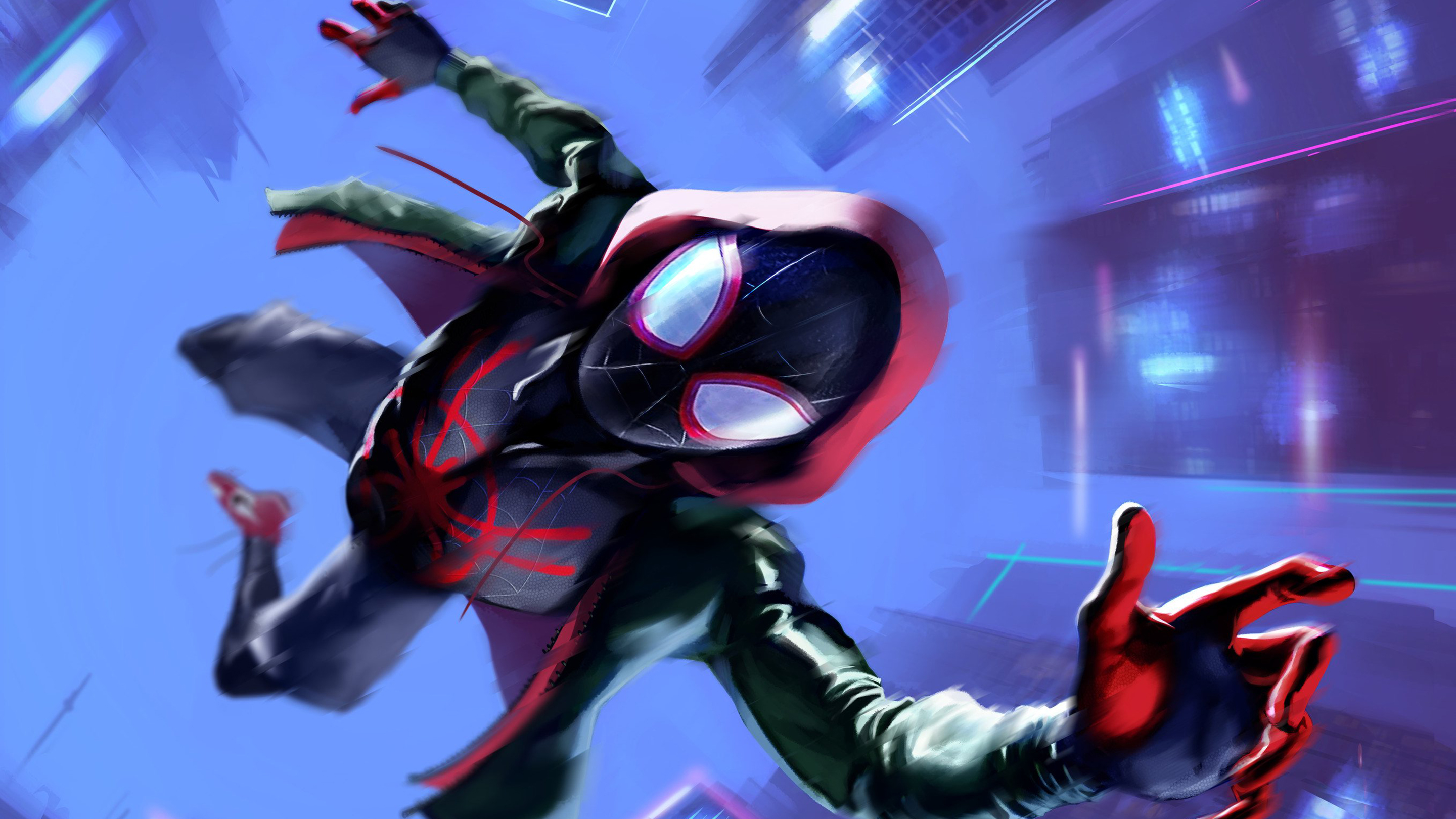 Miles Morales in Spider-Man Into the Spider-Verse Wallpapers