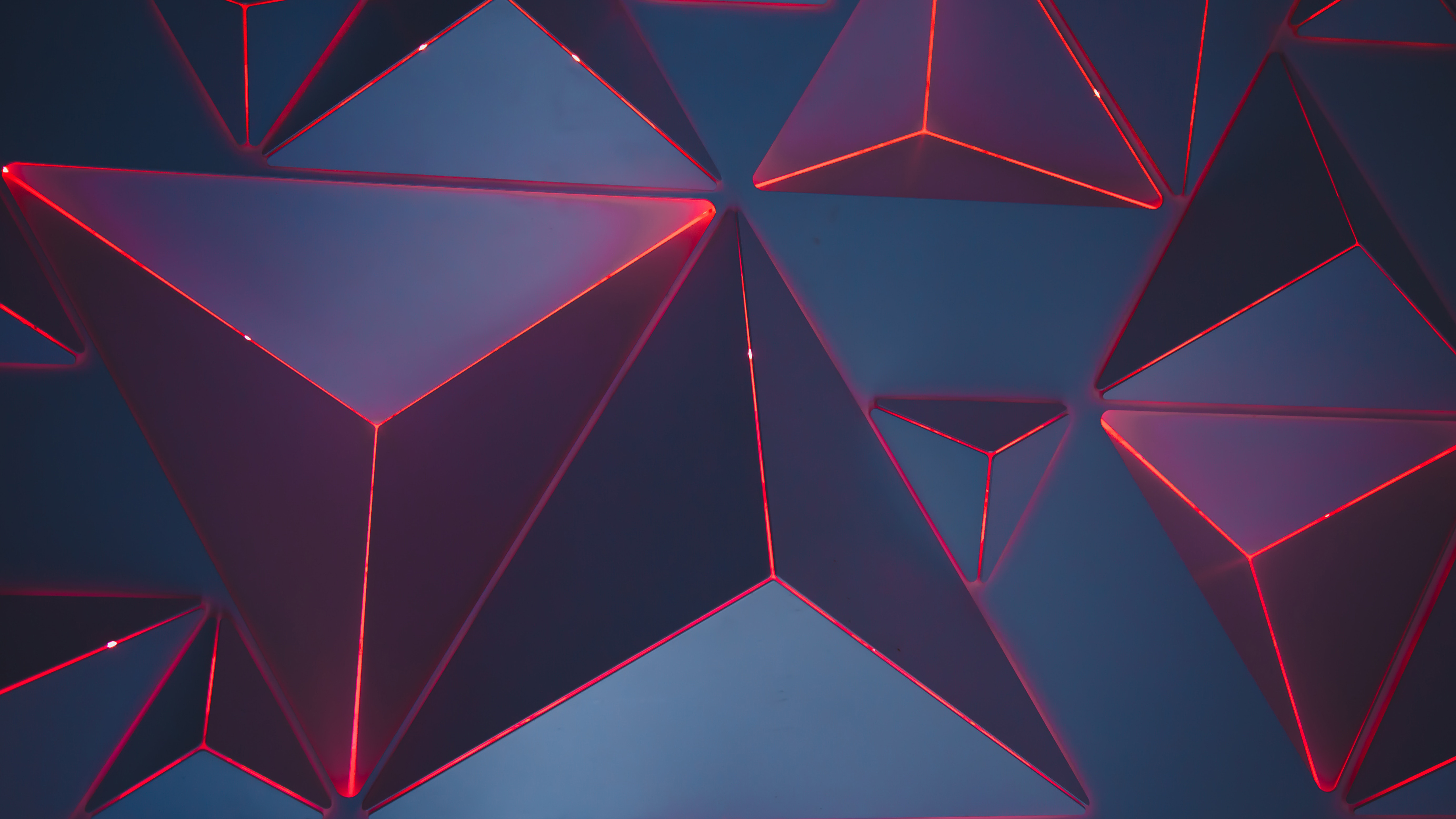 3D Triangles 5K Wallpapers
