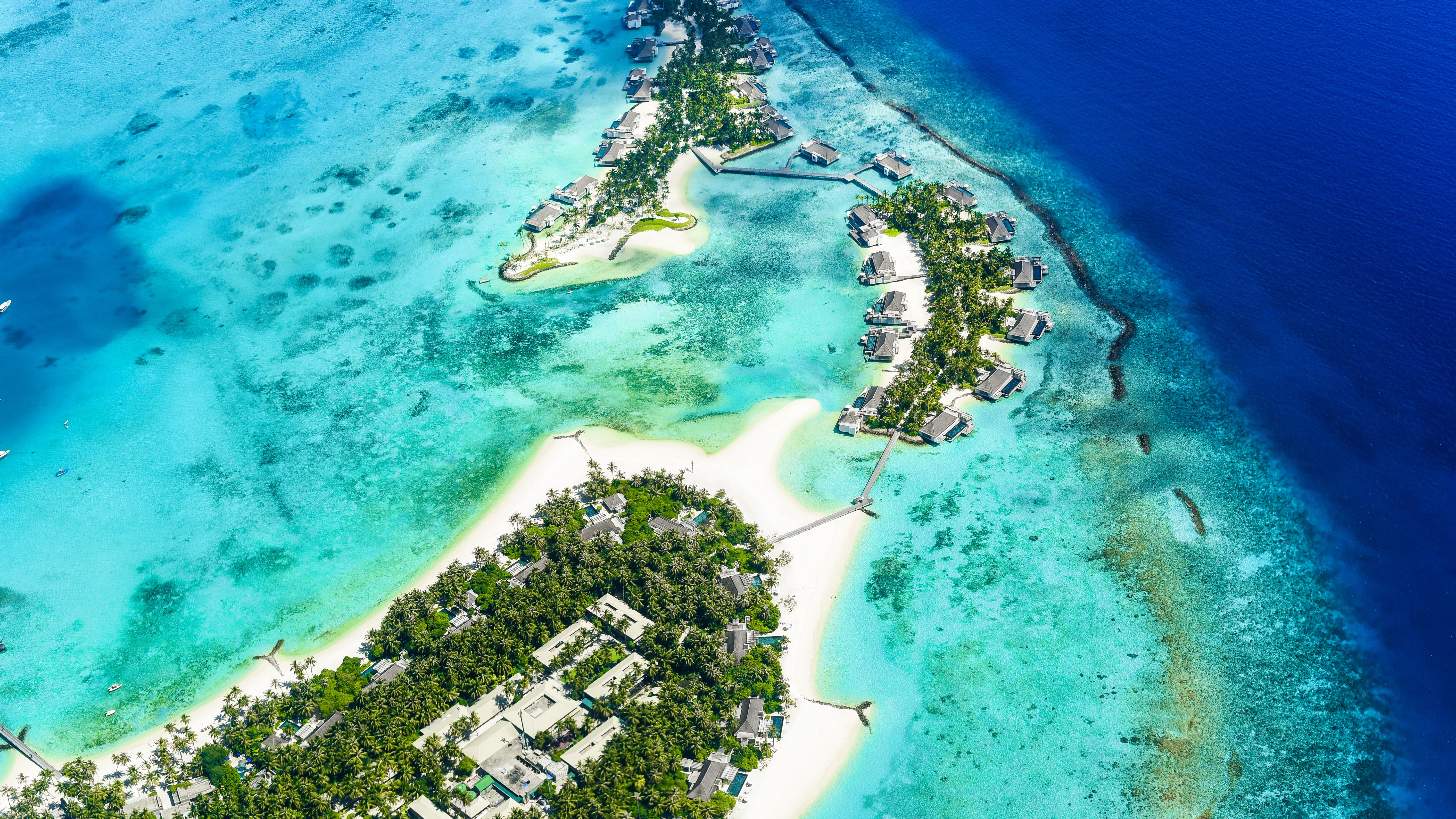 Beach Islands Aerial view 5K Wallpapers