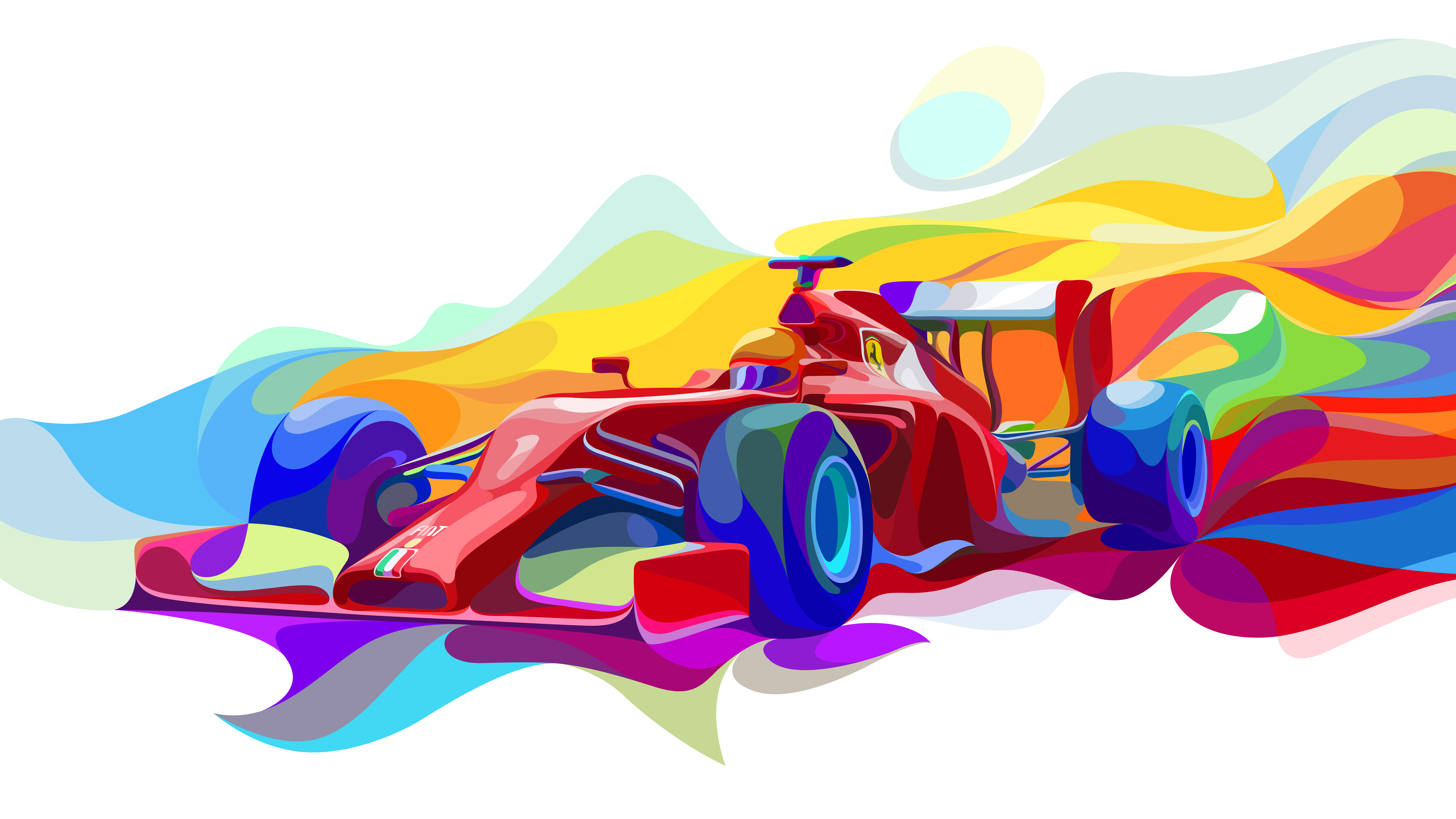 Ferrari Formula One Artwork 4K 8K
