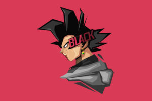 Goku Black Minimal Artwork 4K 8K Wallpapers