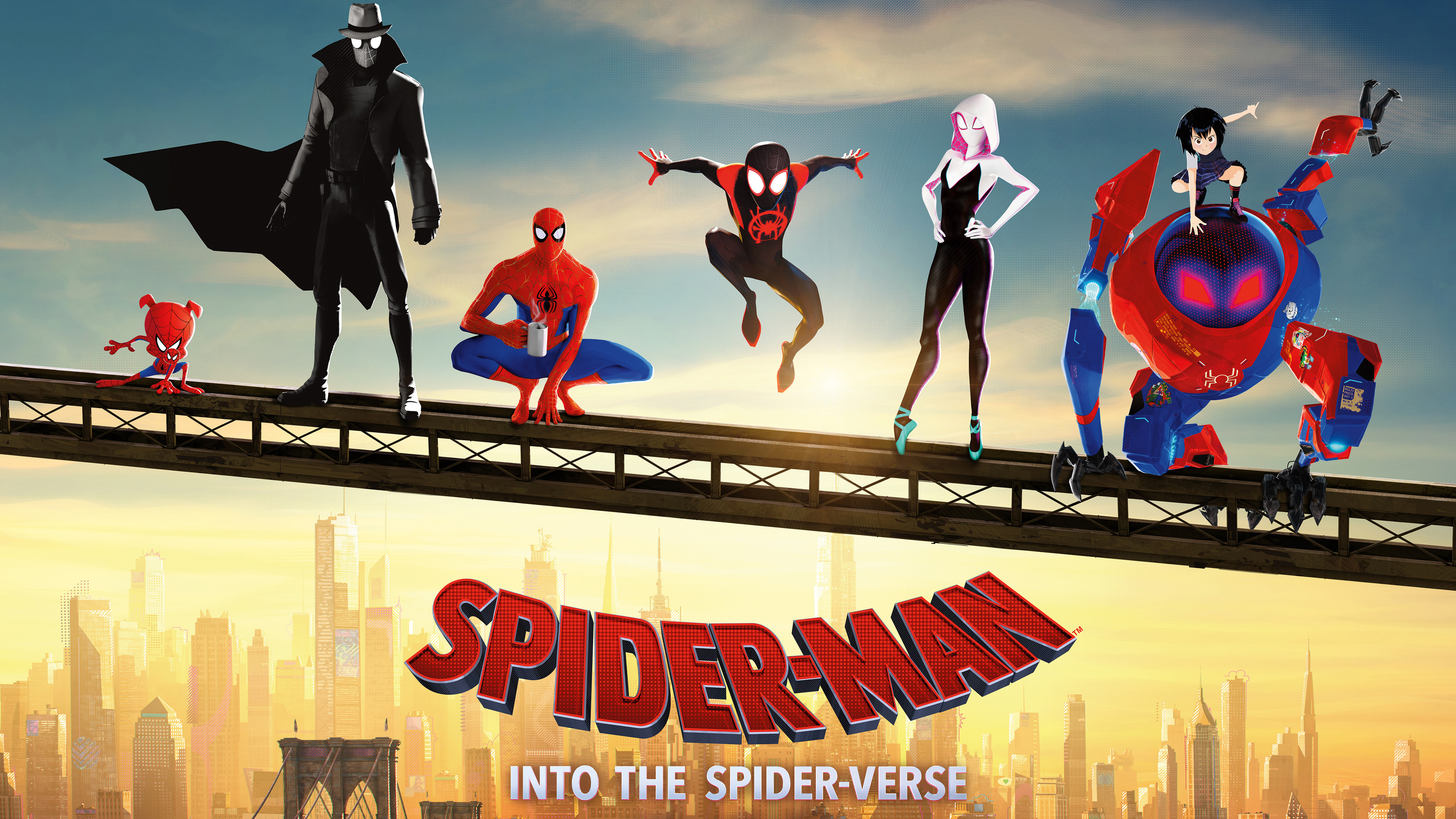 Spider-Man Into the Spider-Verse Movie 5K