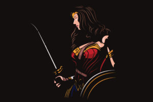 Wonder Woman Minimal Artwork 5K