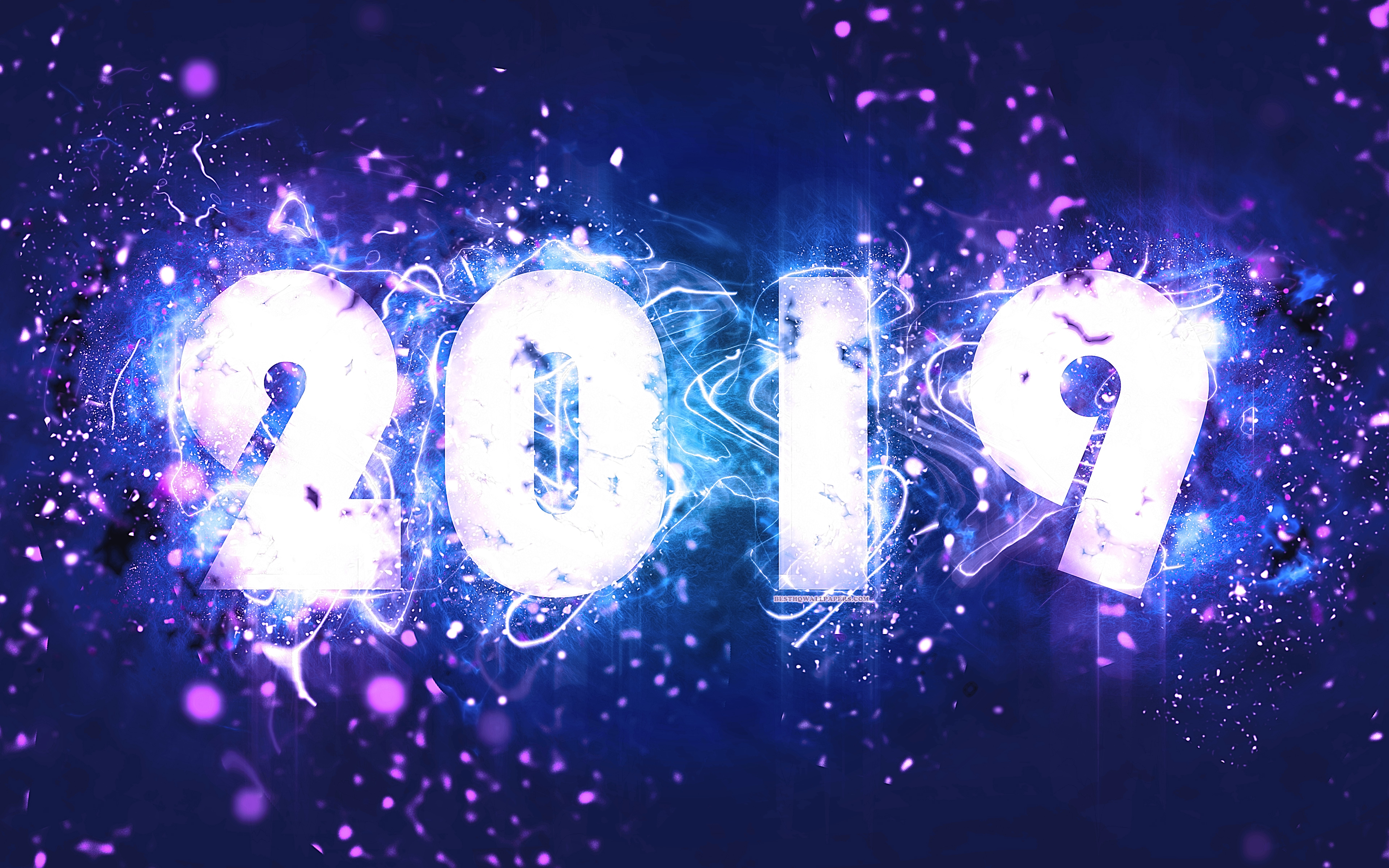 2019 Happy New Year 4K Wallpapers