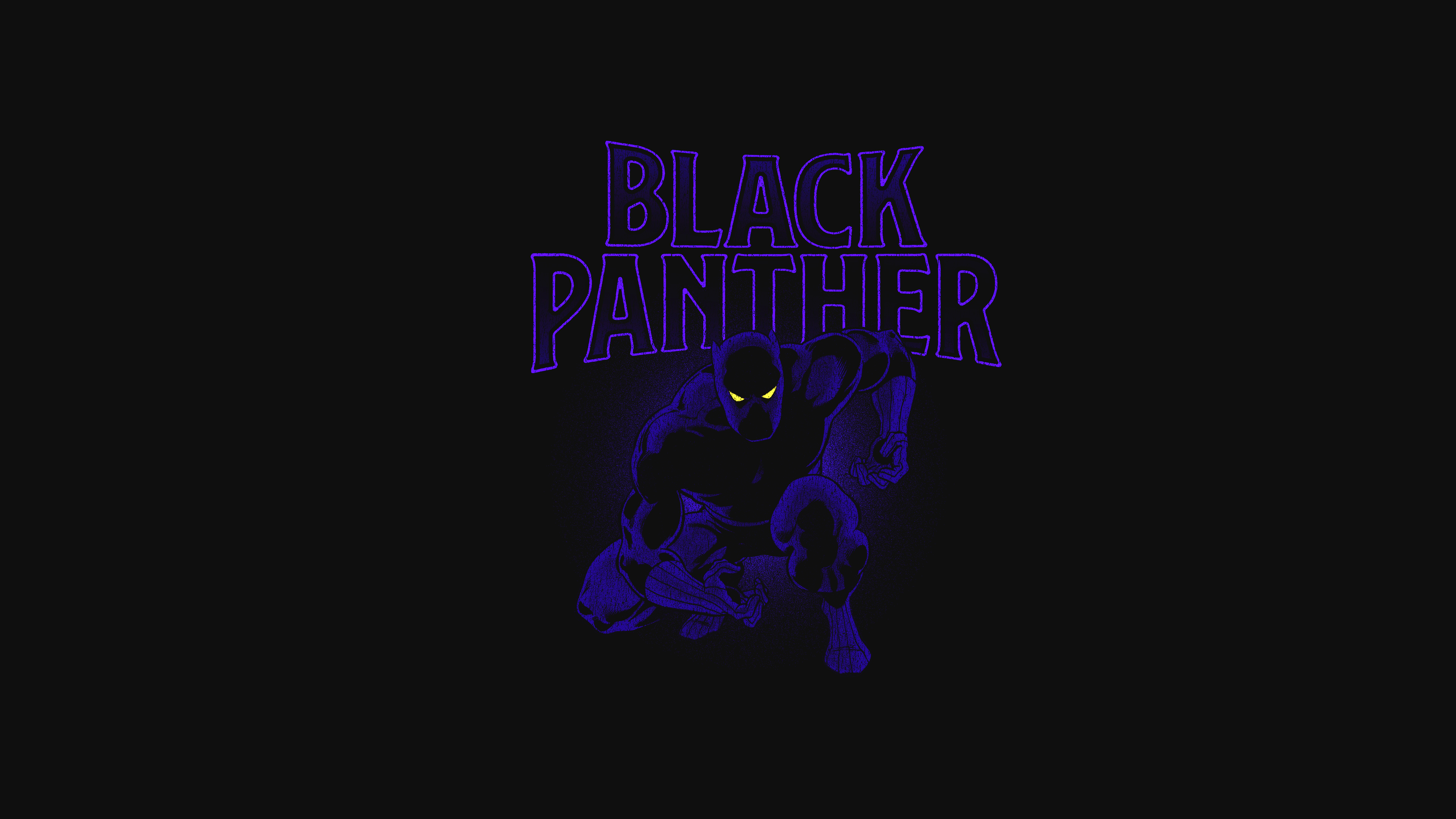 Black Panther Minimal Artwork 4K Wallpapers