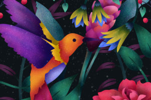 Hummingbird Digital art 4K Wallpapers