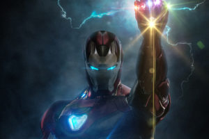 Iron Man with Infinity Gauntlet Wallpapers