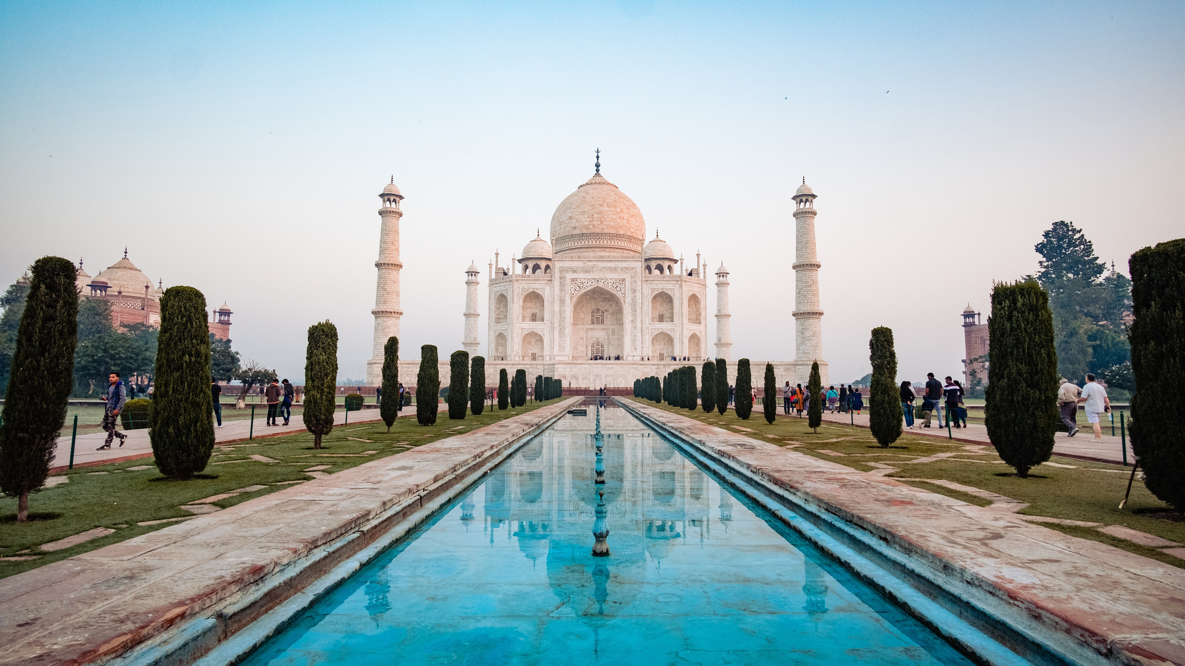 Taj Mahal Agra India 4K Wallpapers