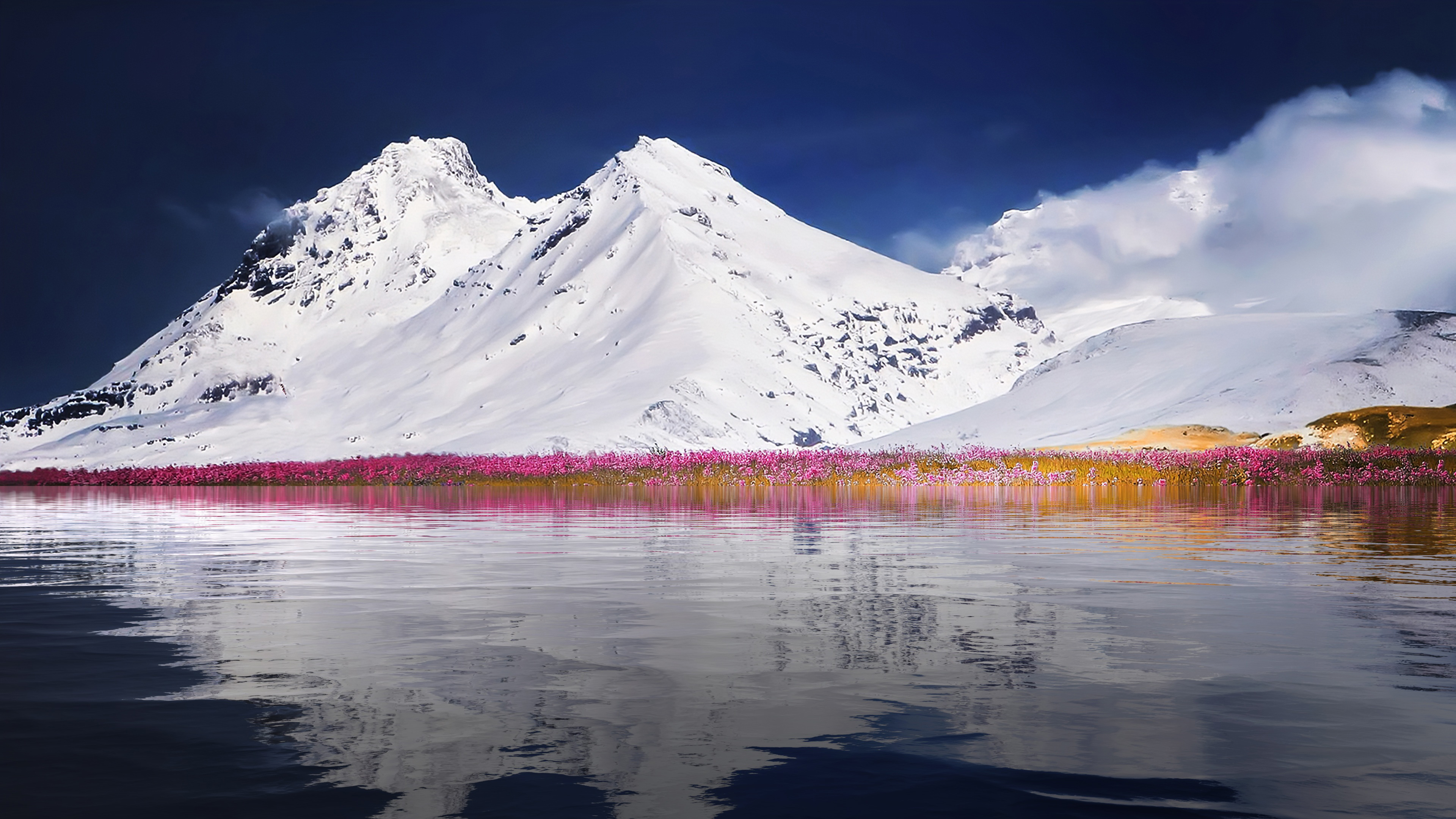 Winter Mountain Landscape 4K Wallpapers