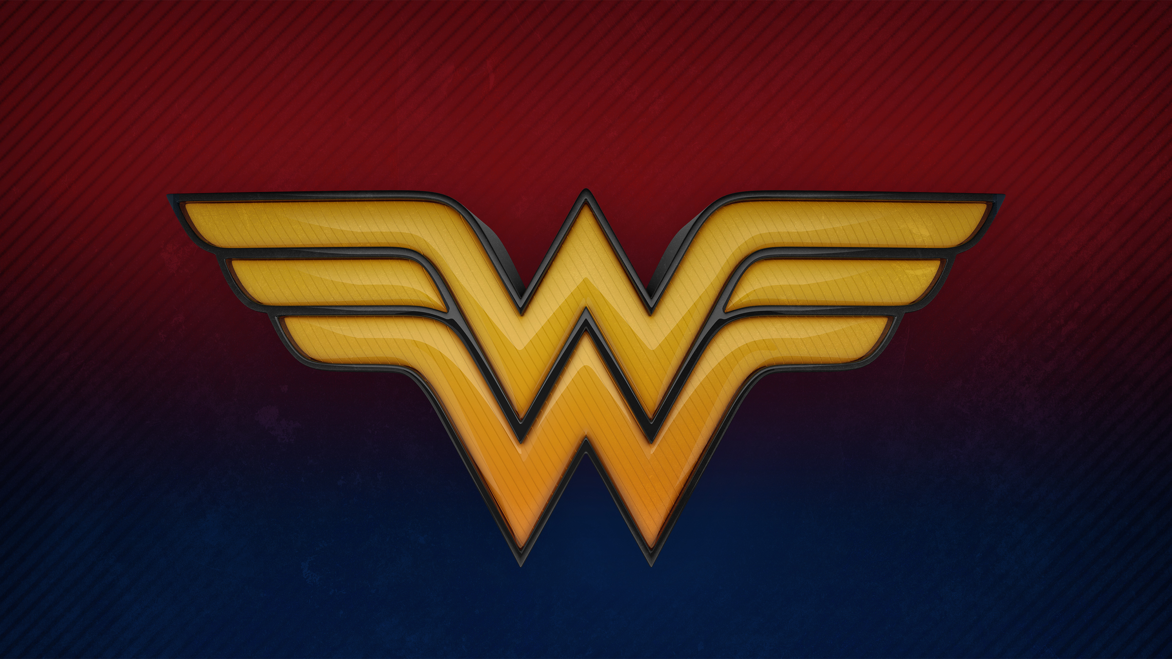 Wonder Woman 3D Logo 4K