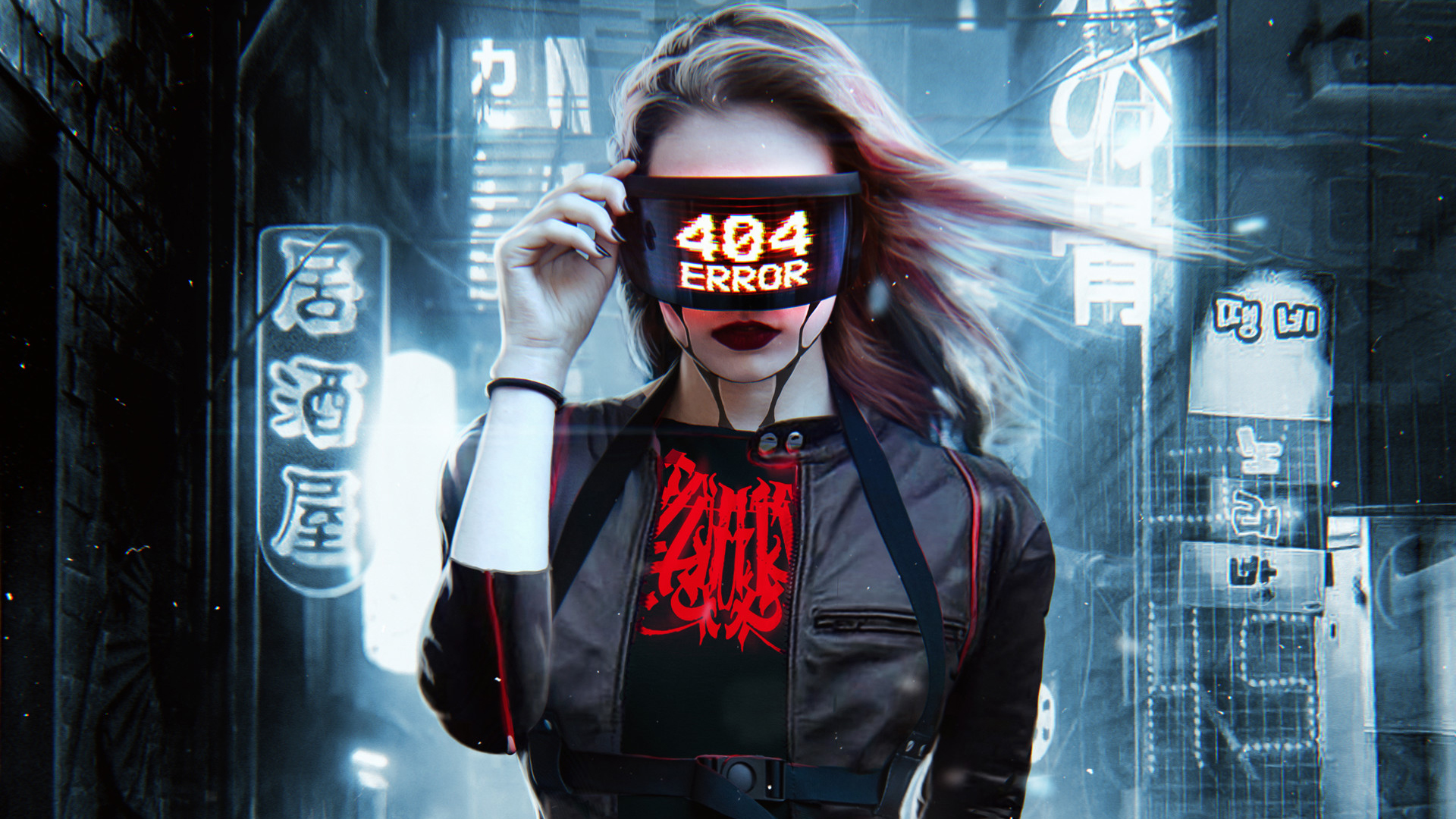 404 Error Sci-Fi Girl Wallpapers