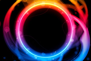 Abstract Colorful Rings Wallpapers