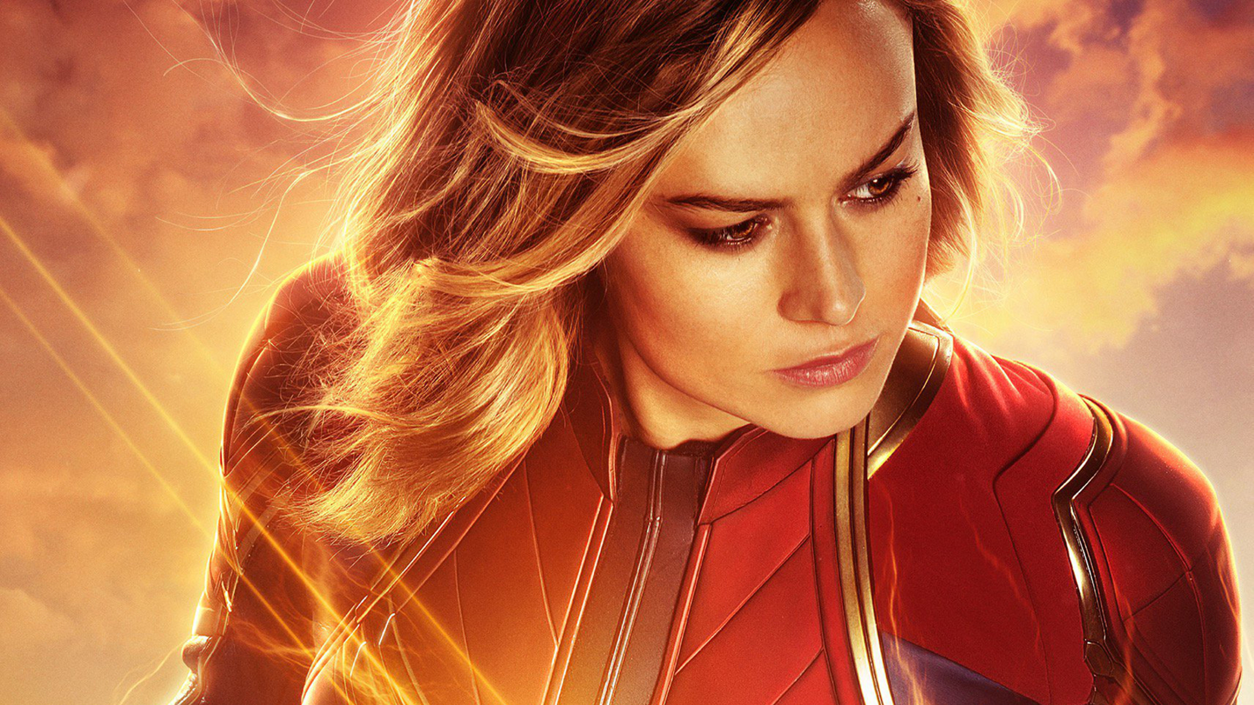 Brie Larson as Captain Marvel 8k