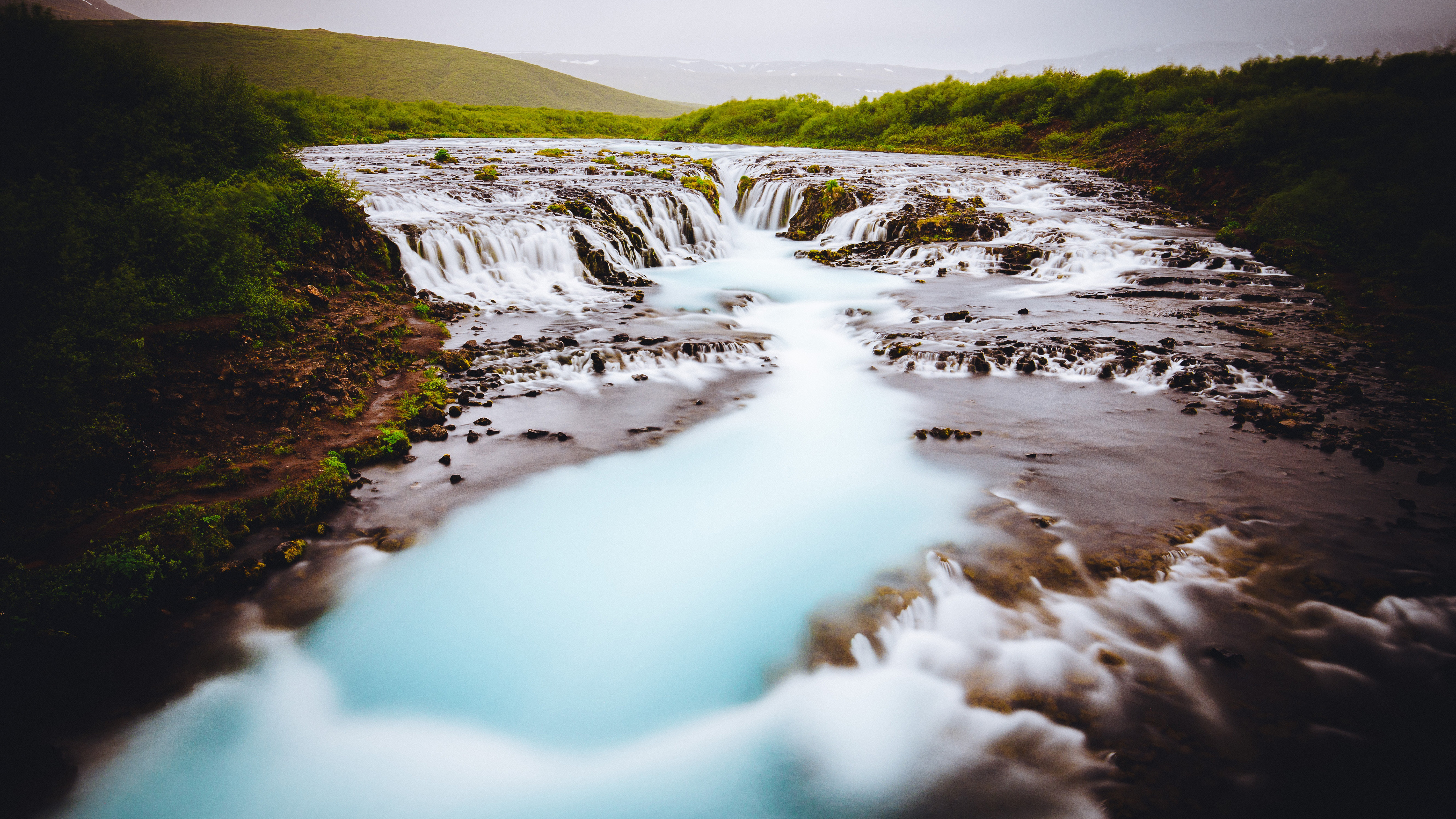 Bruarfoss Waterfall in Iceland 4K 5K
