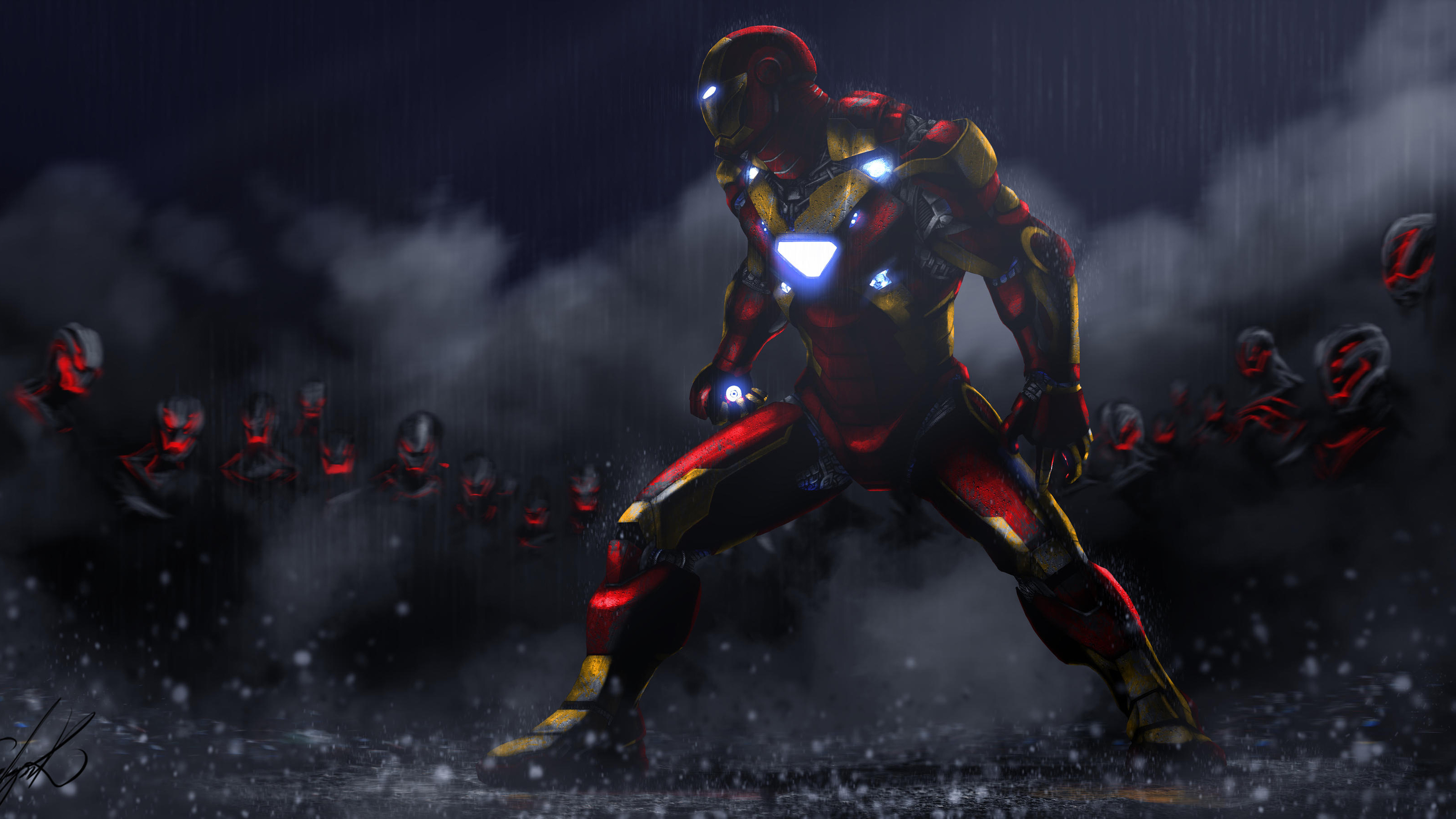 Iron Man vs Ultron Sentries