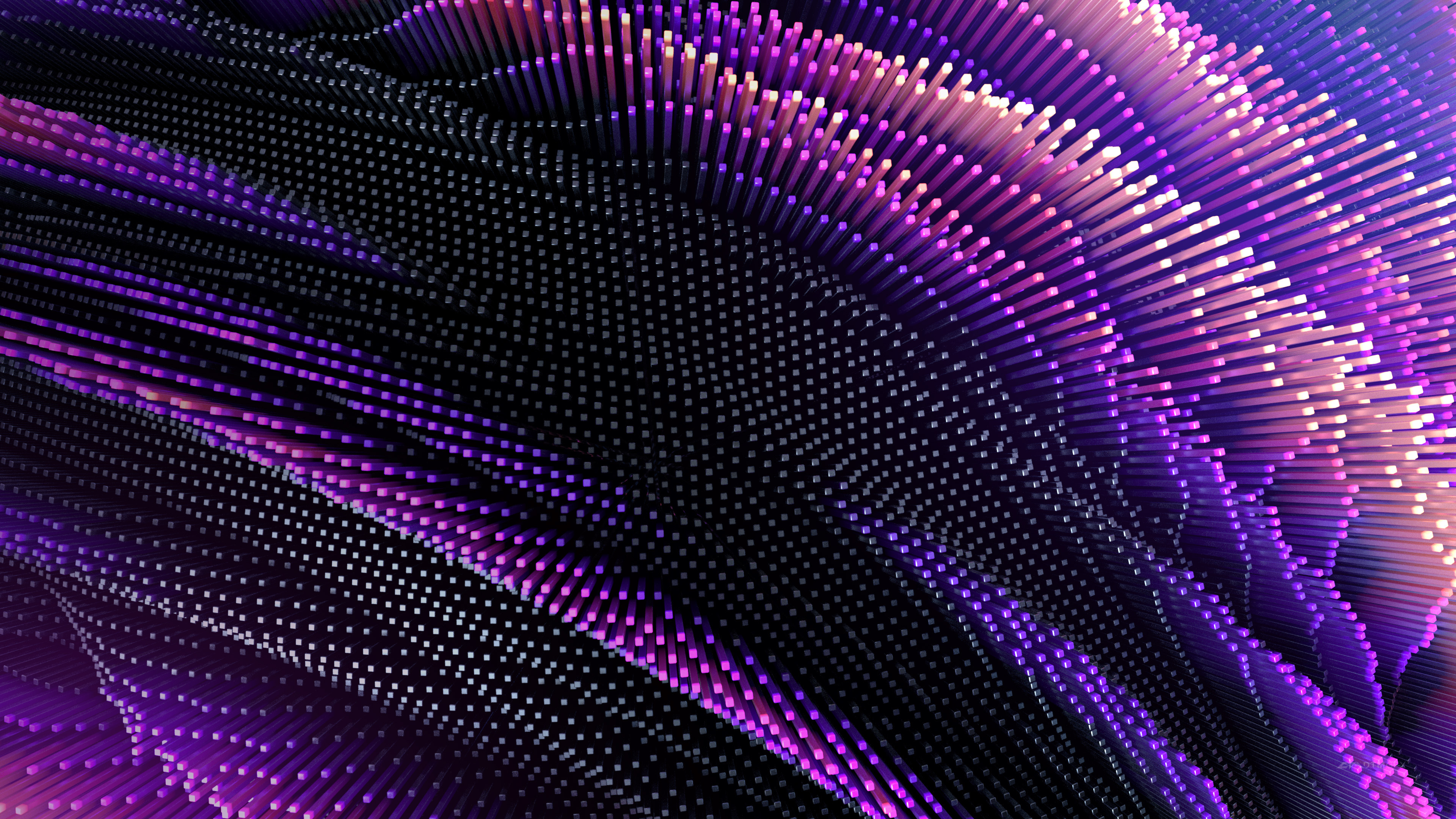Purple Neon Abstract 4K