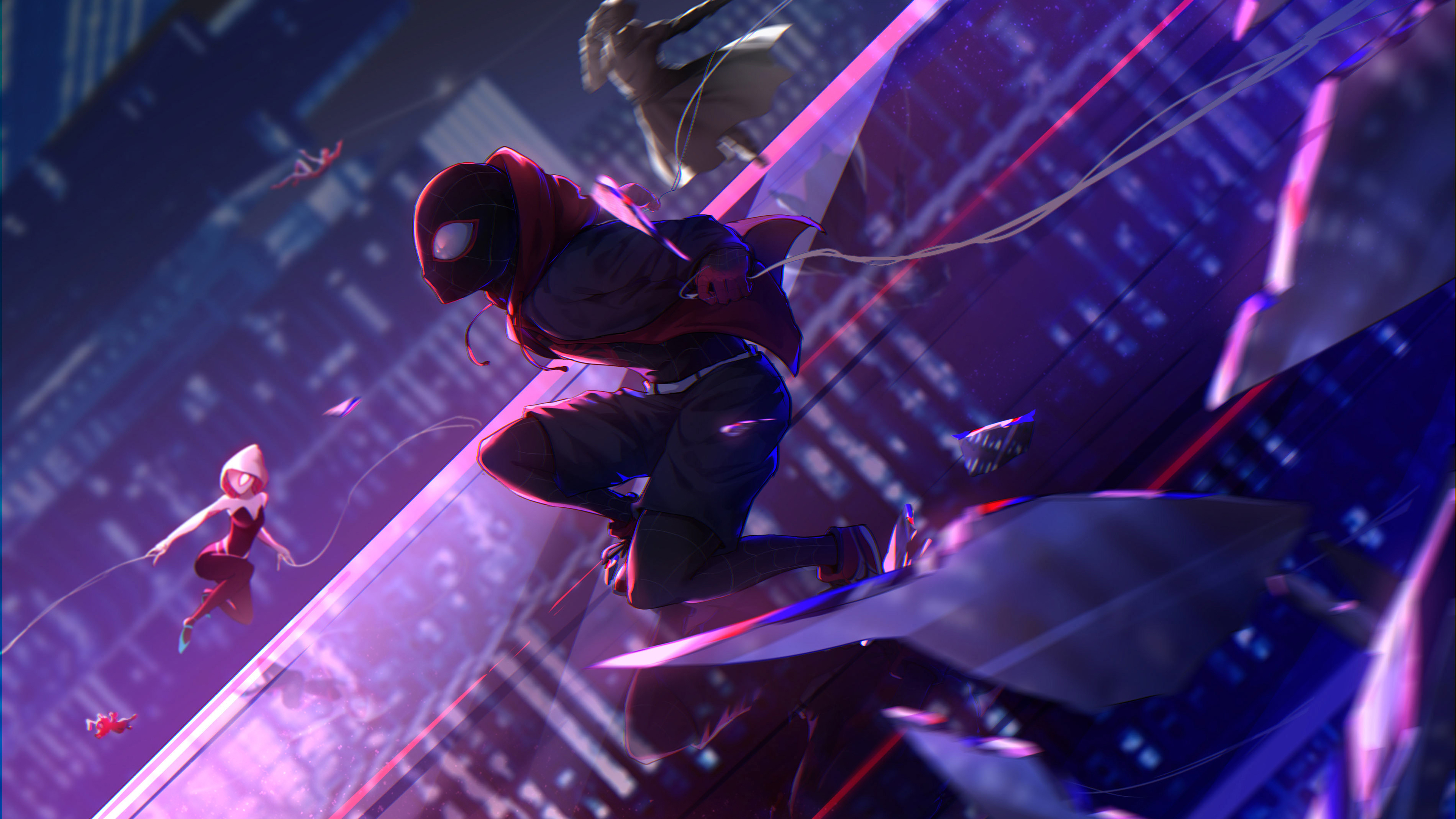 Spider-Man Into the Spider-Verse 4K 5k Wallpapers