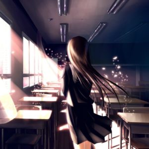 Anime School Girl Laptop