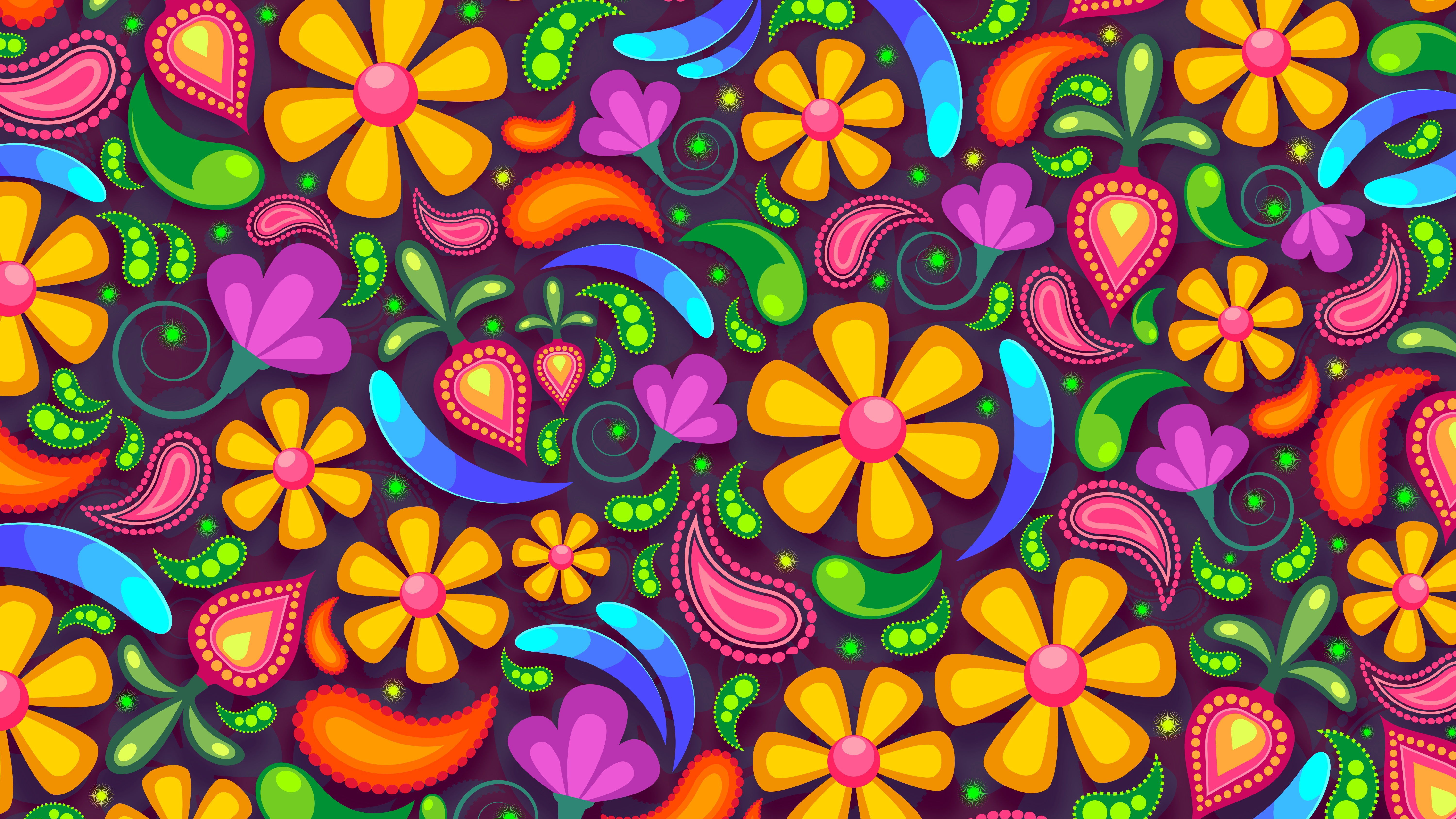 Floral Abstract 5K