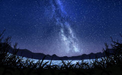 Milky way Starry Sky Landscape 5K