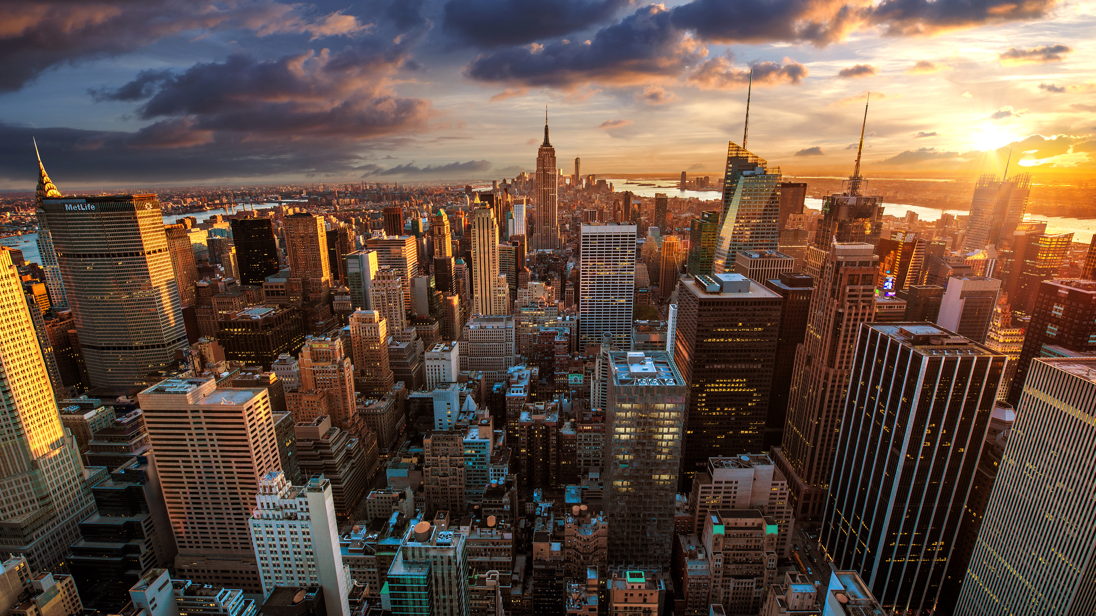 Skyline Manhattan New York City 4K Wallpapers