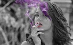 Smoking girl 4k wallpaper