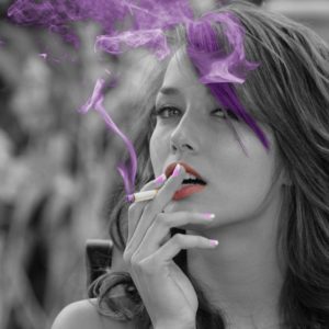Smoking girl 4k wallpaper
