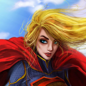 Supergirl Digital Art, HD Superheroes, 4k