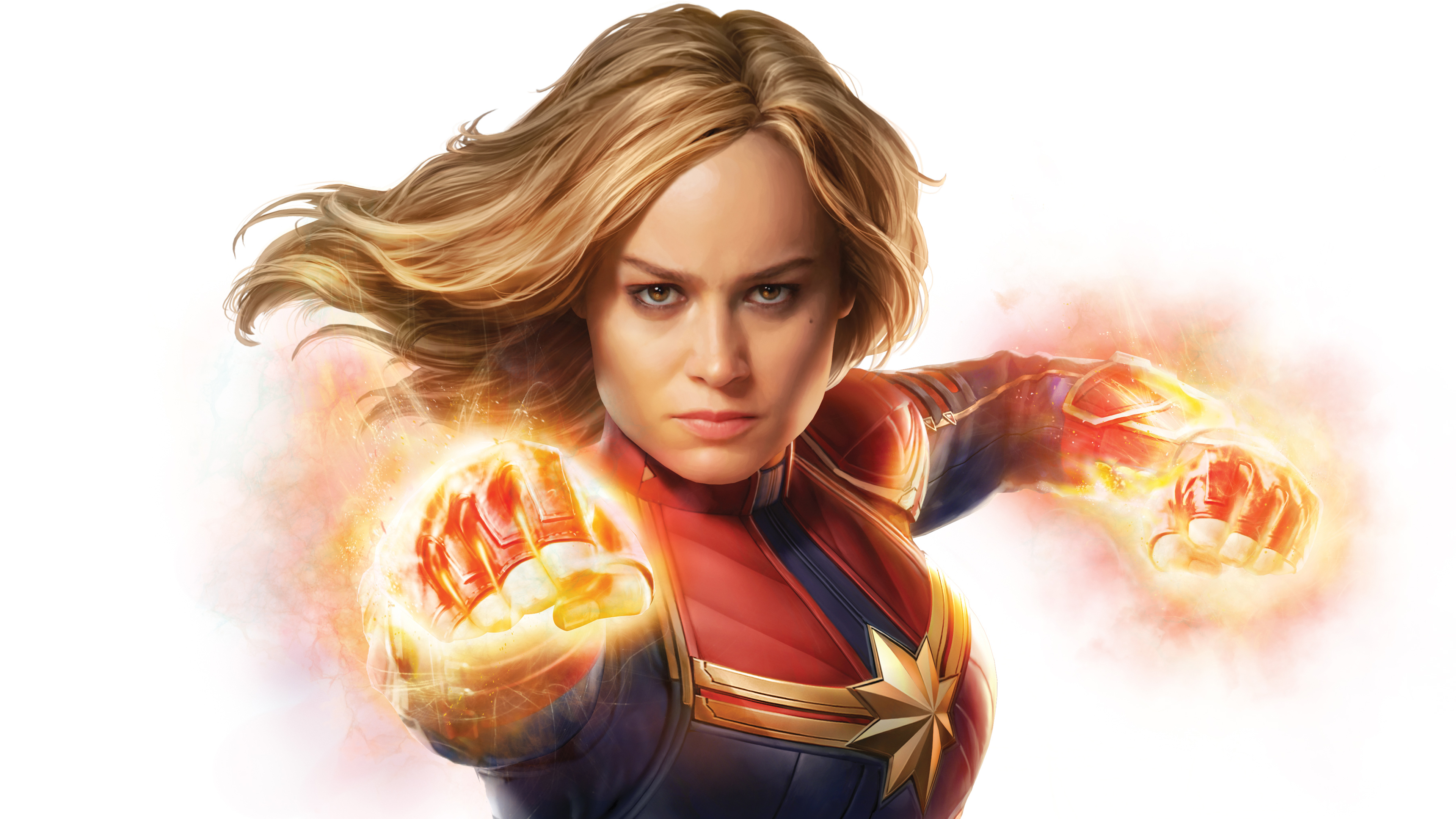 Brie Larson as Captain Marvel 4K Wallpapers