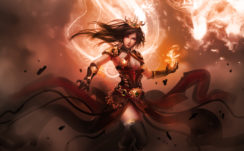 Female Warrior Fantasy 4k Artist