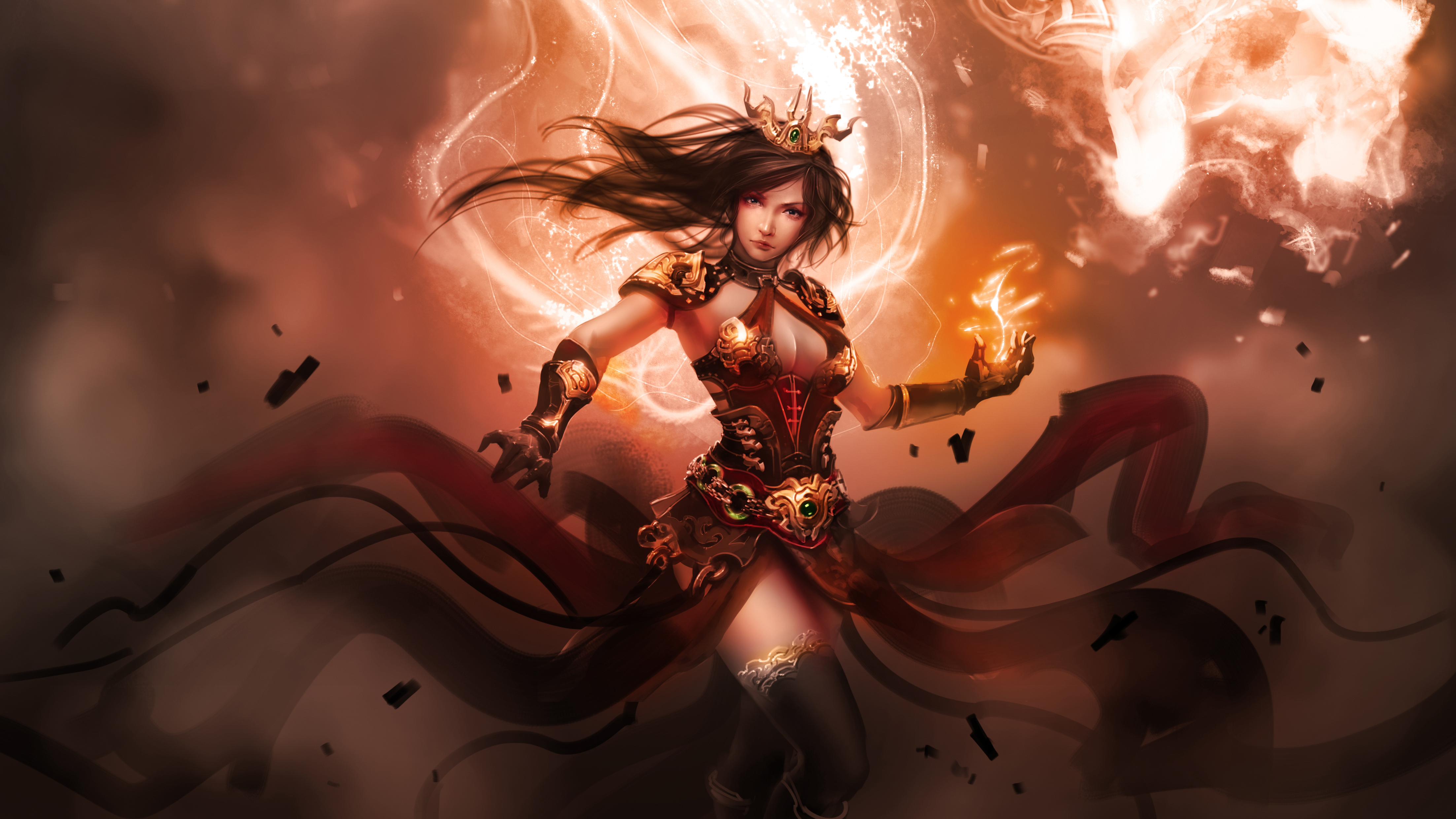 Female Warrior Fantasy 4k Artist