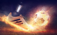 Football Fire Shoe 4K