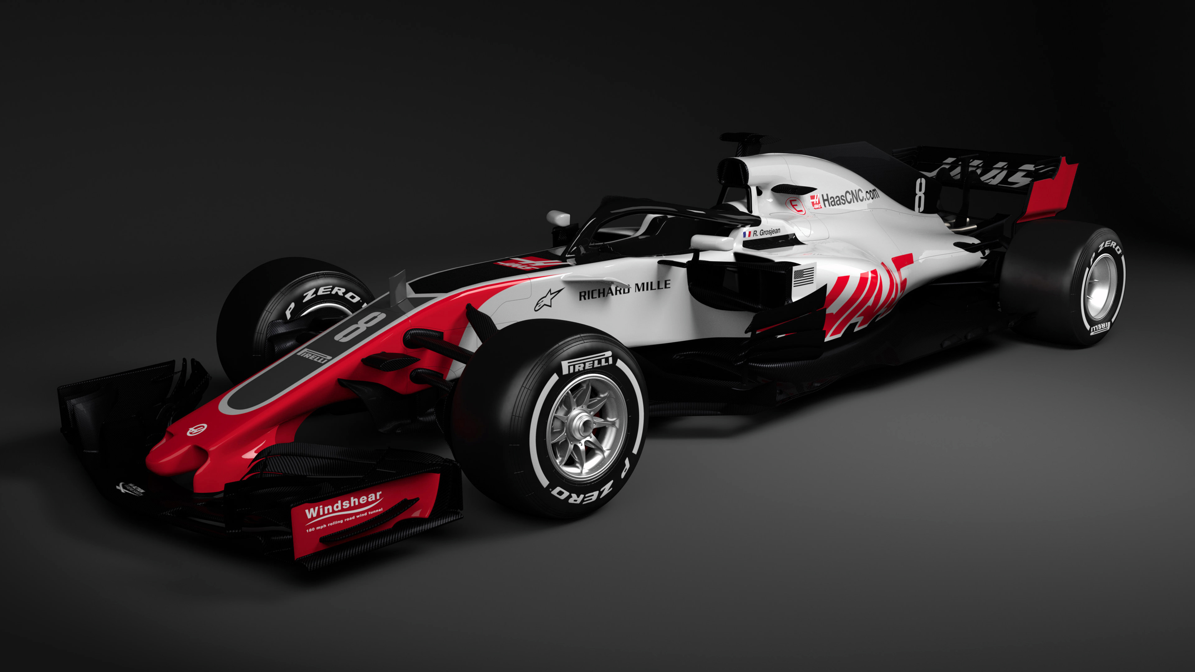 Haas F1 Formula 1 Car 4K 2