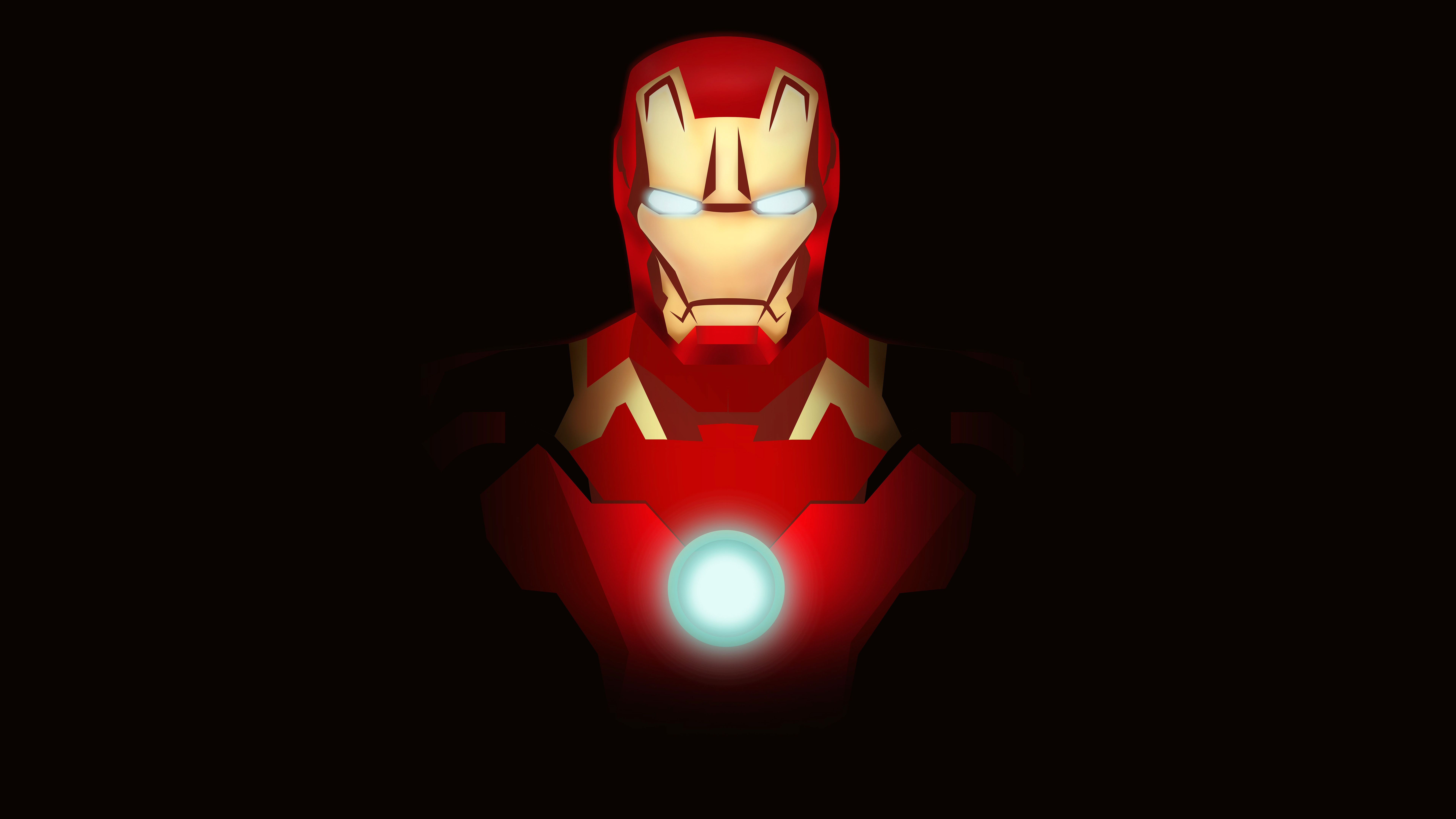 Iron Man Minimal Fan art 4K 8K Wallpapers