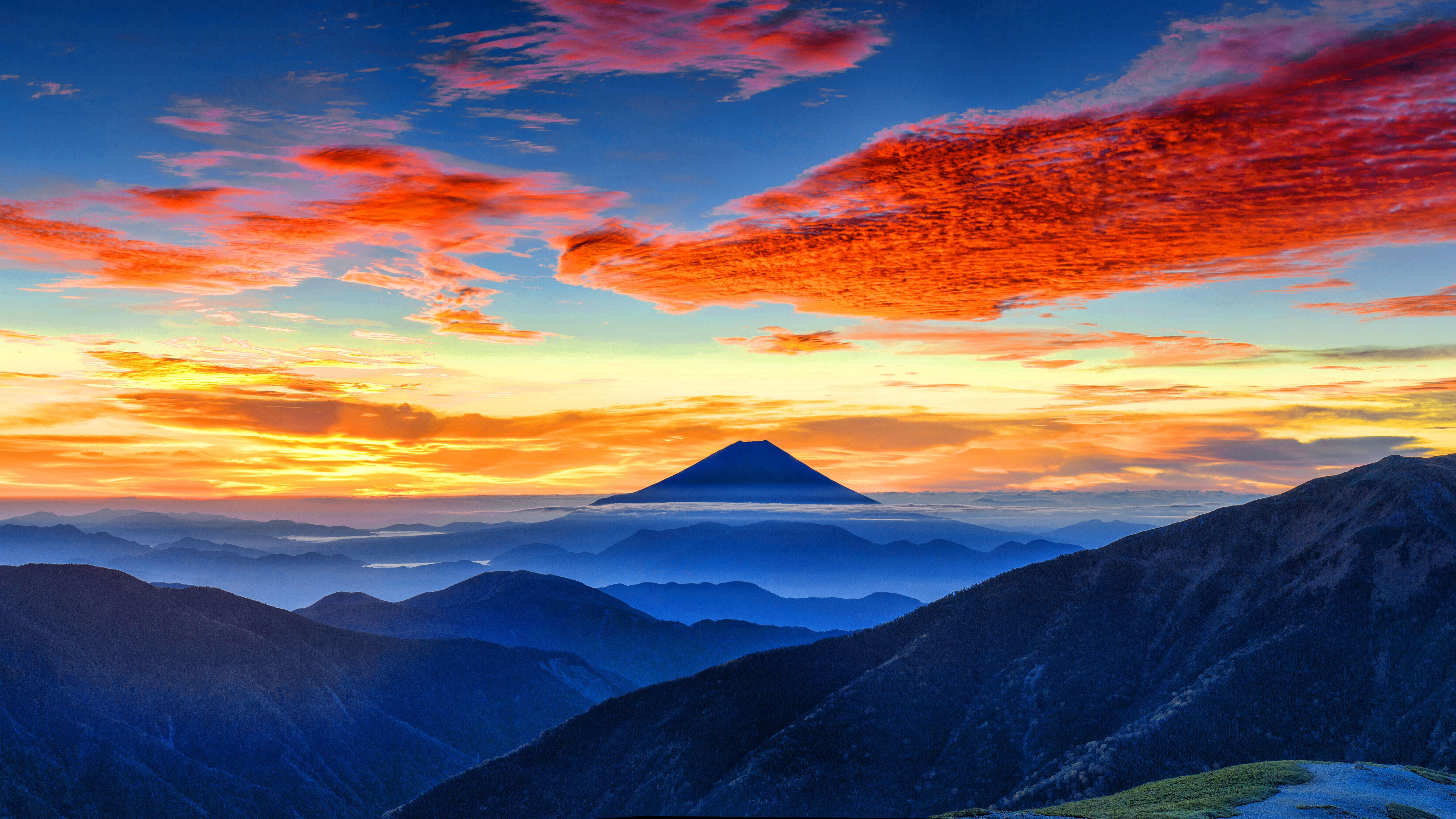Mount Fuji Panorama 5K