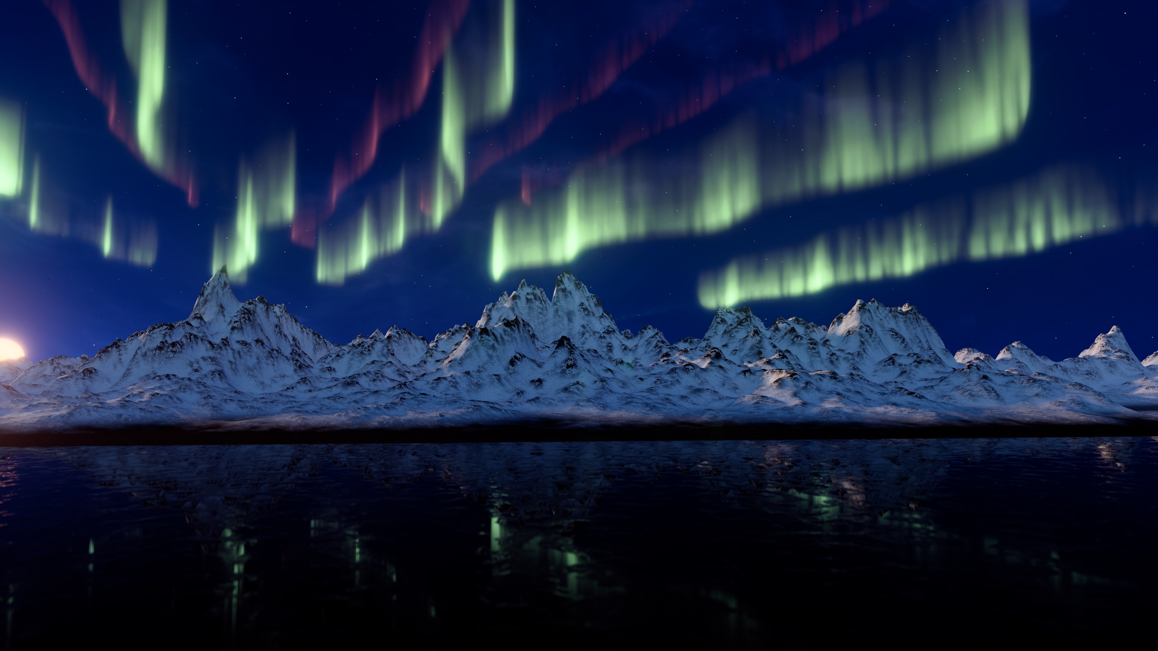 Northern Lights Aurora Borealis 4K