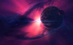 Space in pink Wallpapers