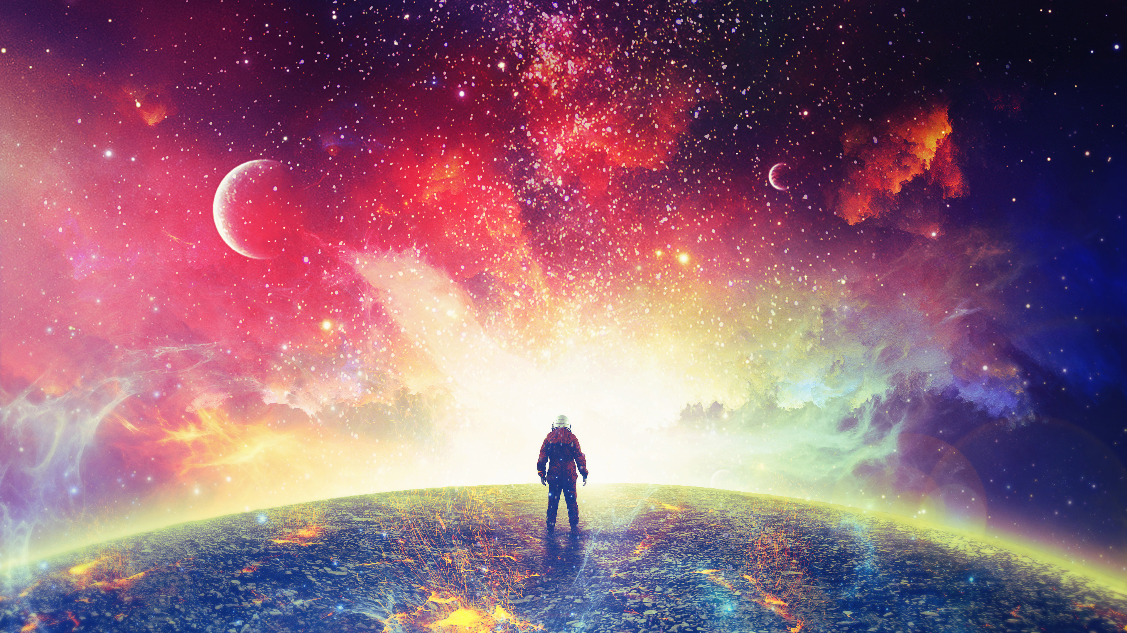 Surreal Space Astronaut 4K Wallpapers