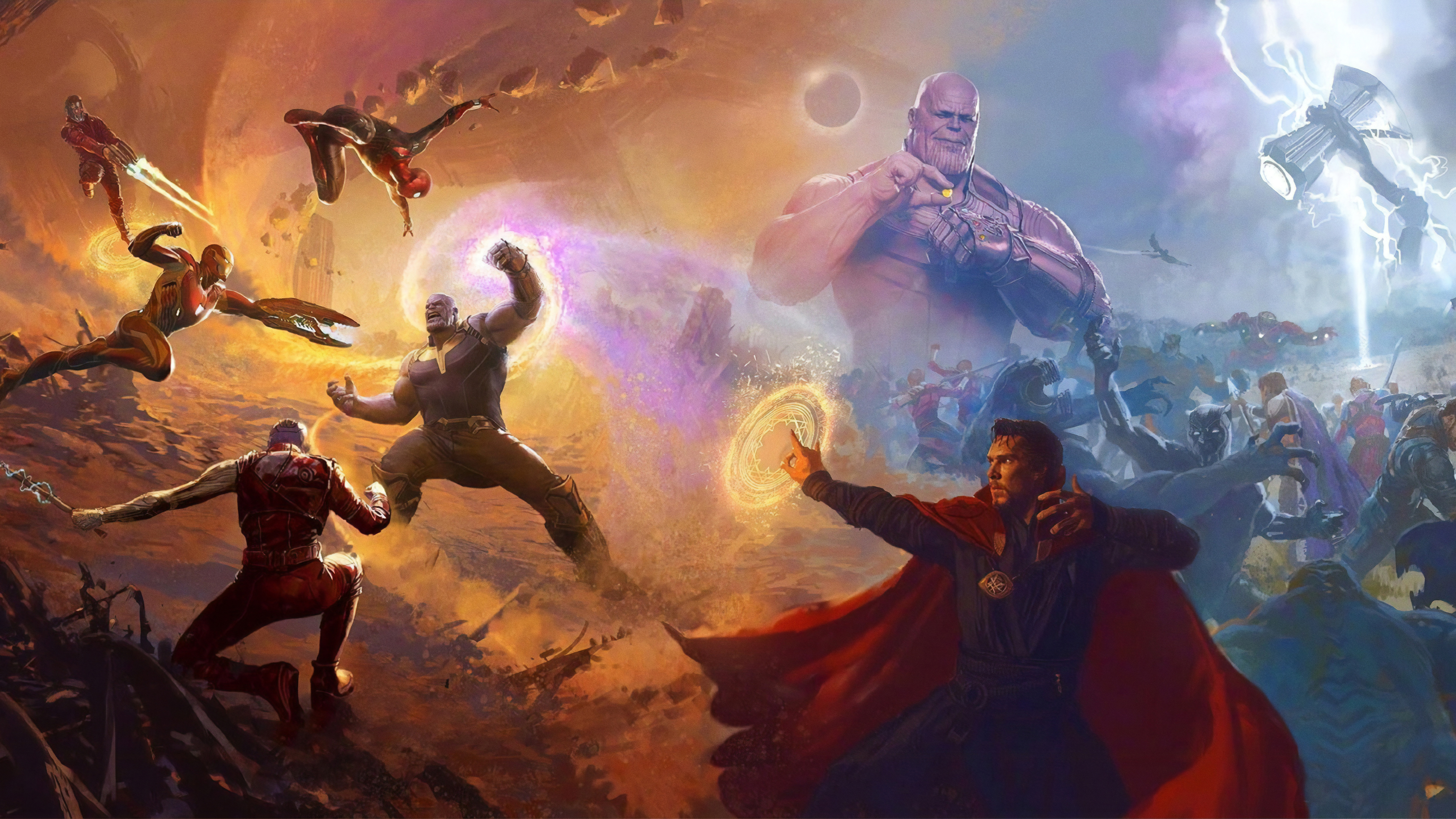 Avengers Infinity War Final Battle 5K Wallpapers