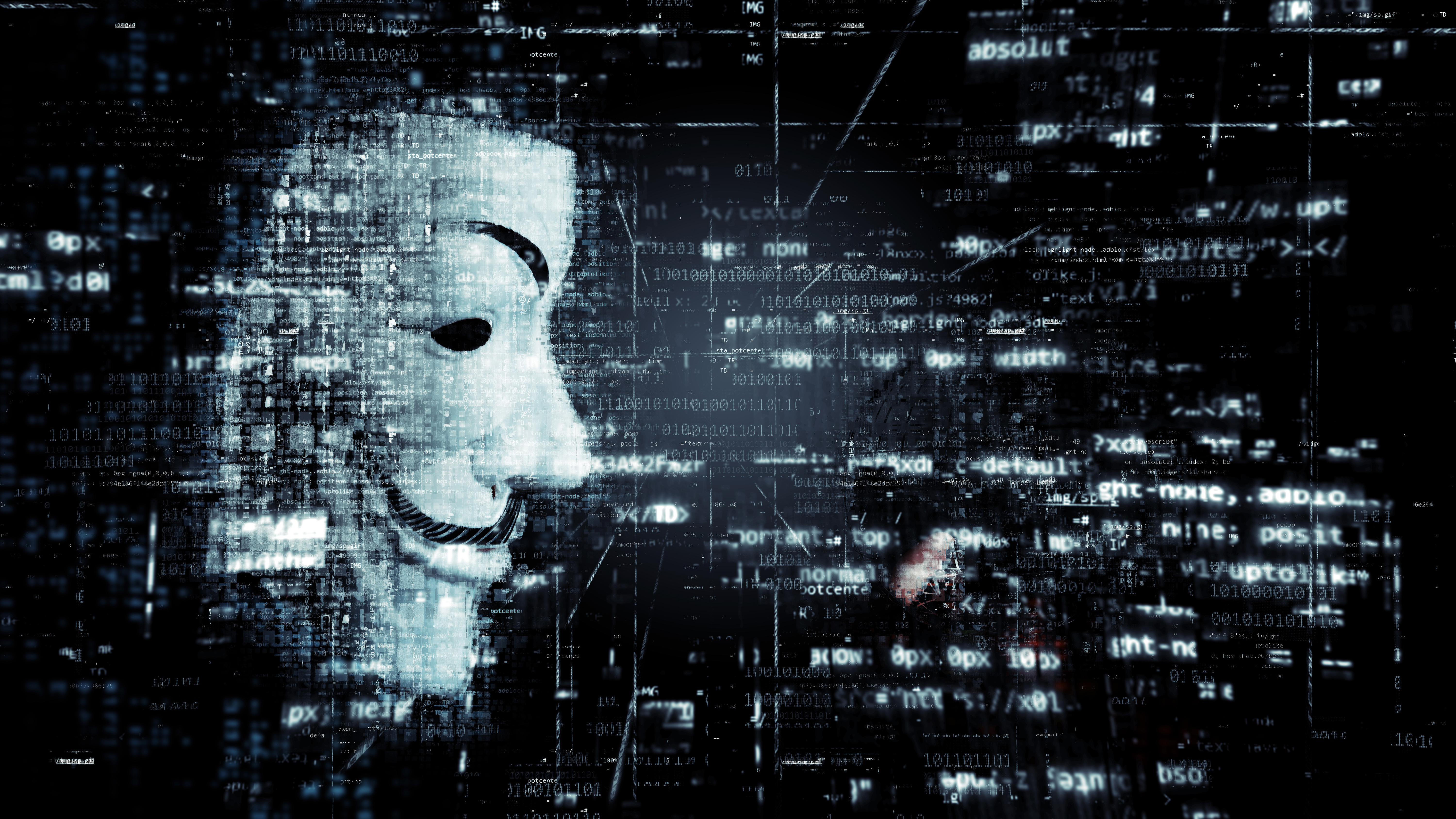 Anonymous Hacker Mask 5K Wallpapers