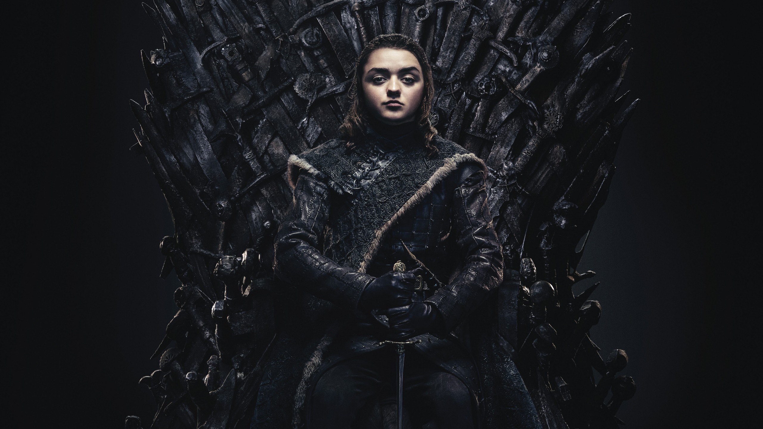 Maisie Williams as Arya Stark in Game of Thrones Season 8 4K