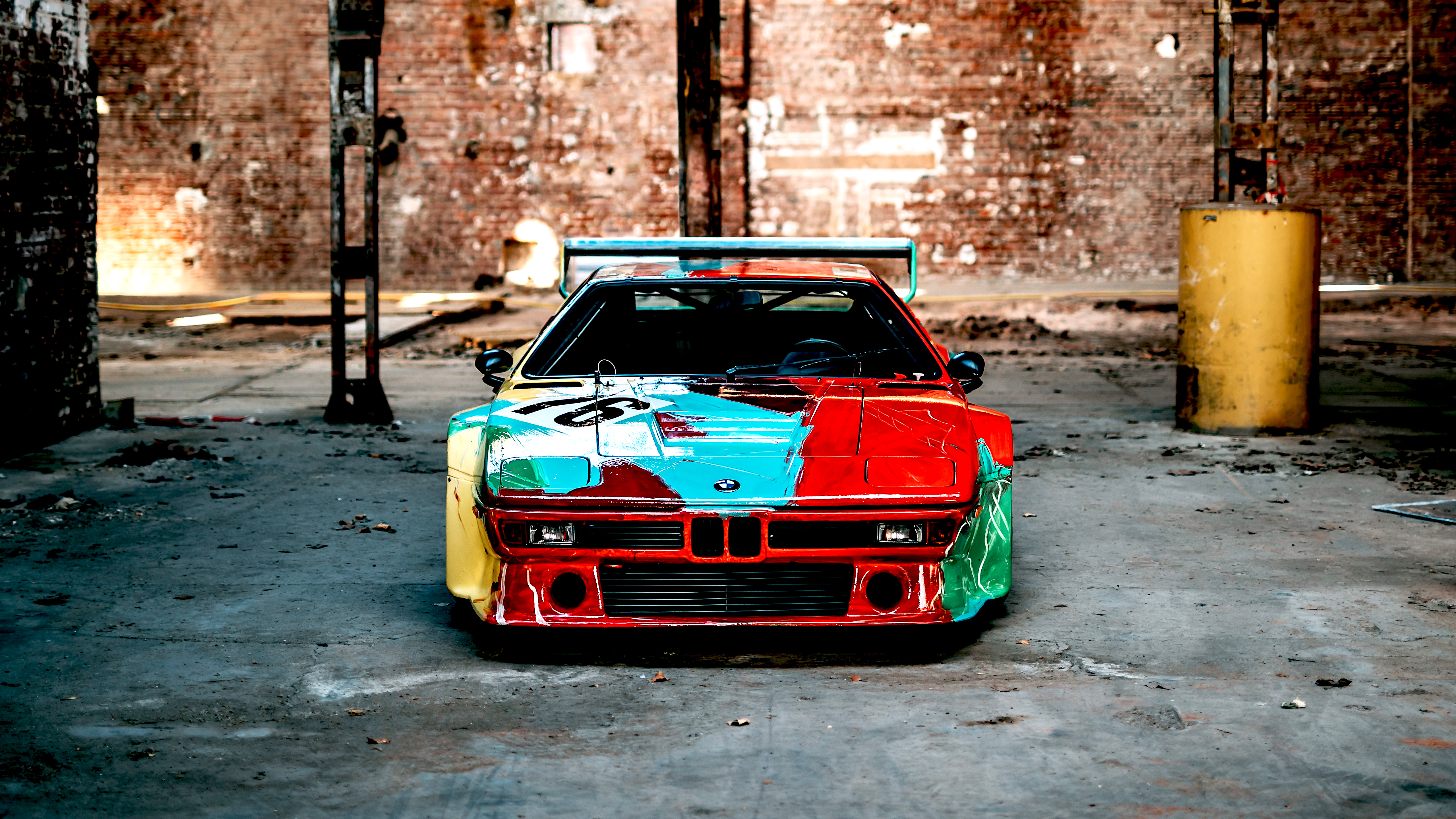 BMW M1 Group 4 Rennversion Art Car by Andy Warhol Italdesign 4K