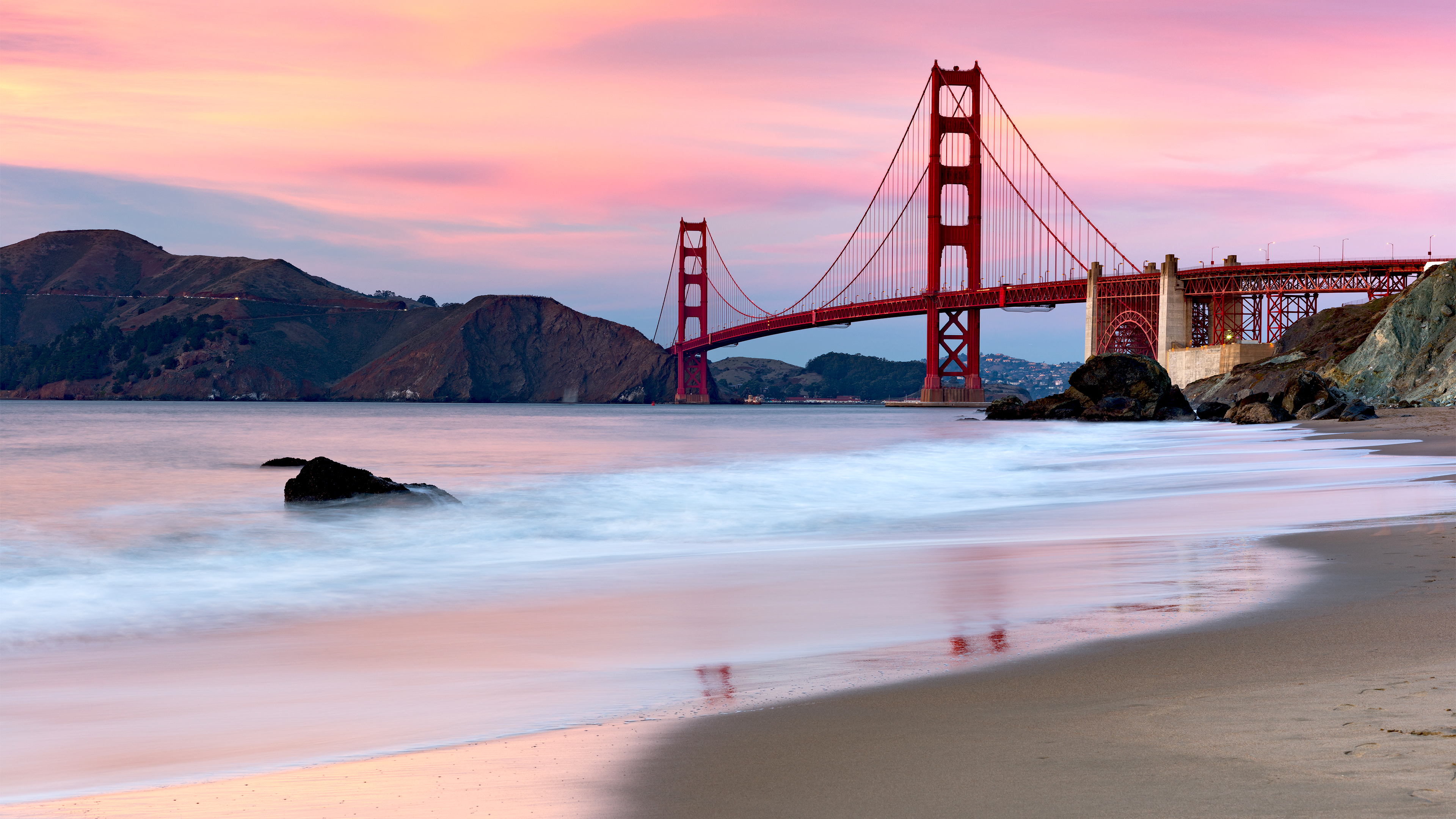 Golden Gate Bridge Evening San Francisco 4K