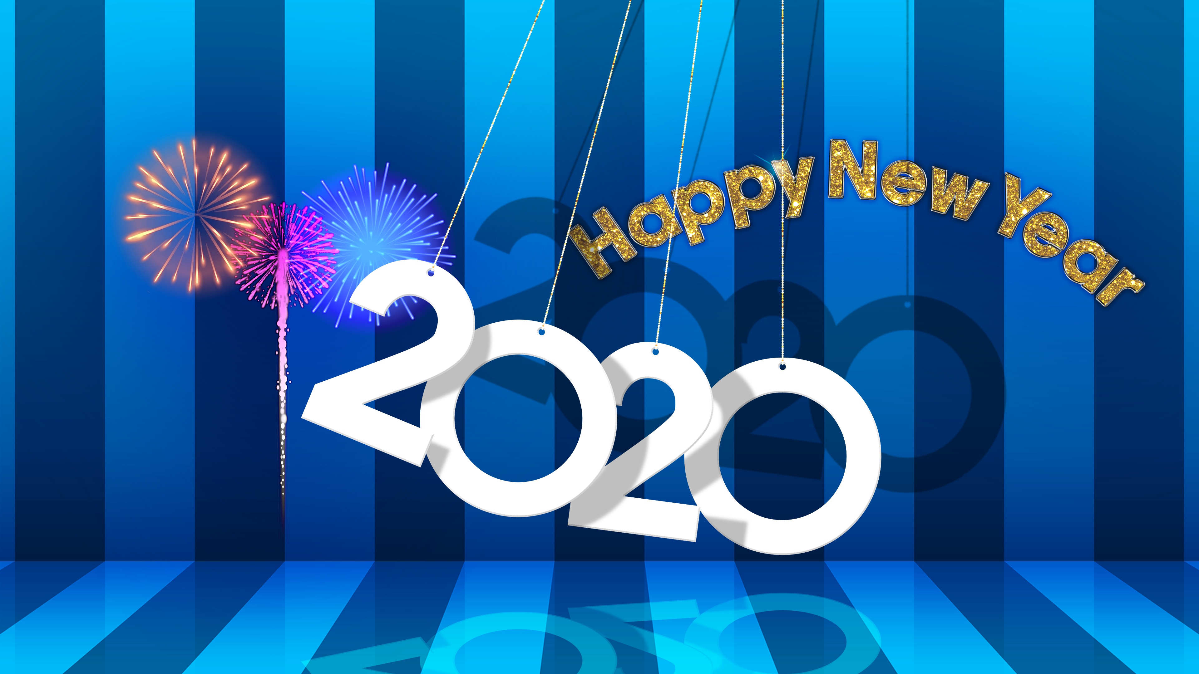 2020 Happy New Year 4K