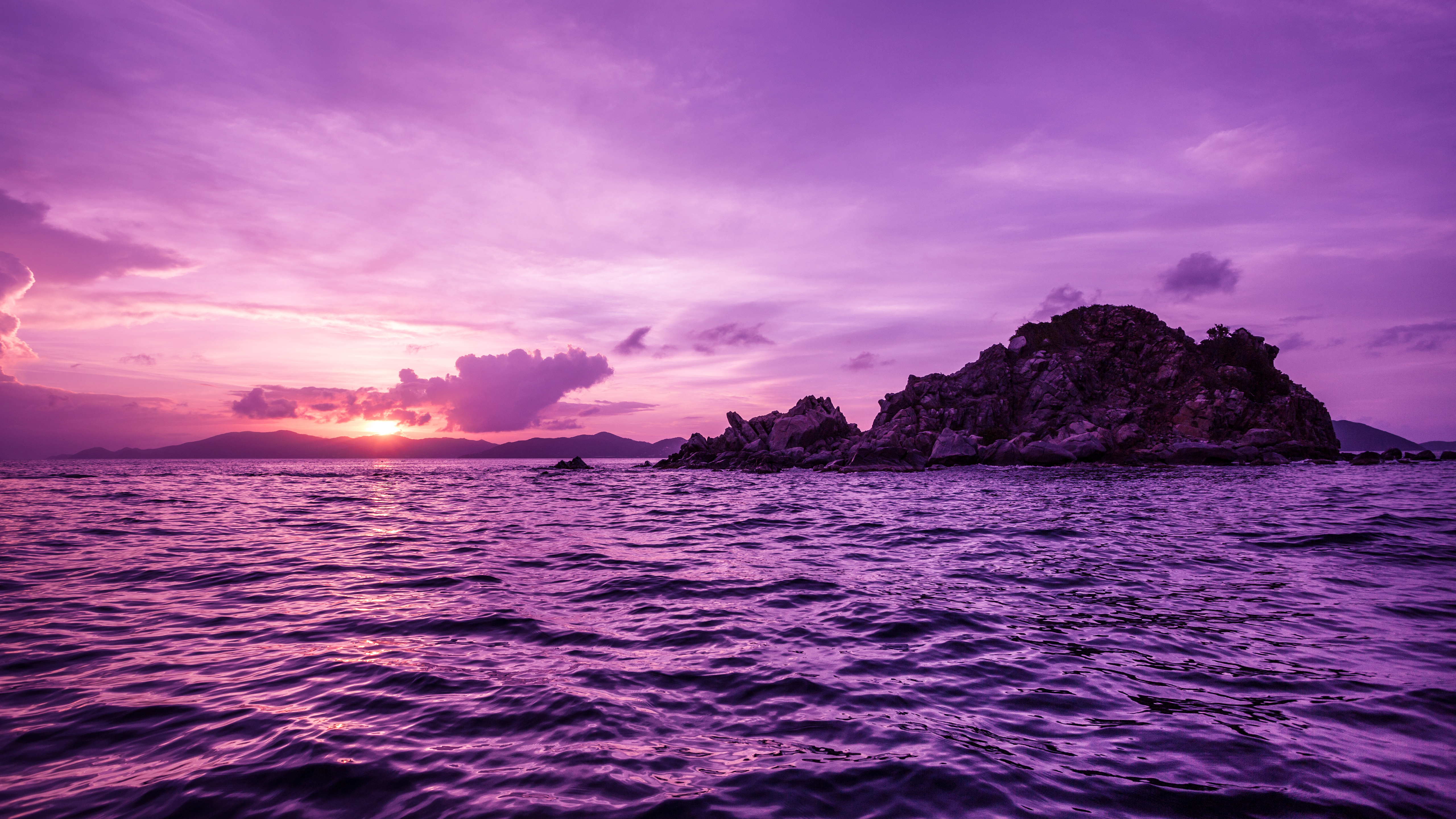 Pelican Island Purple Landscape 5K