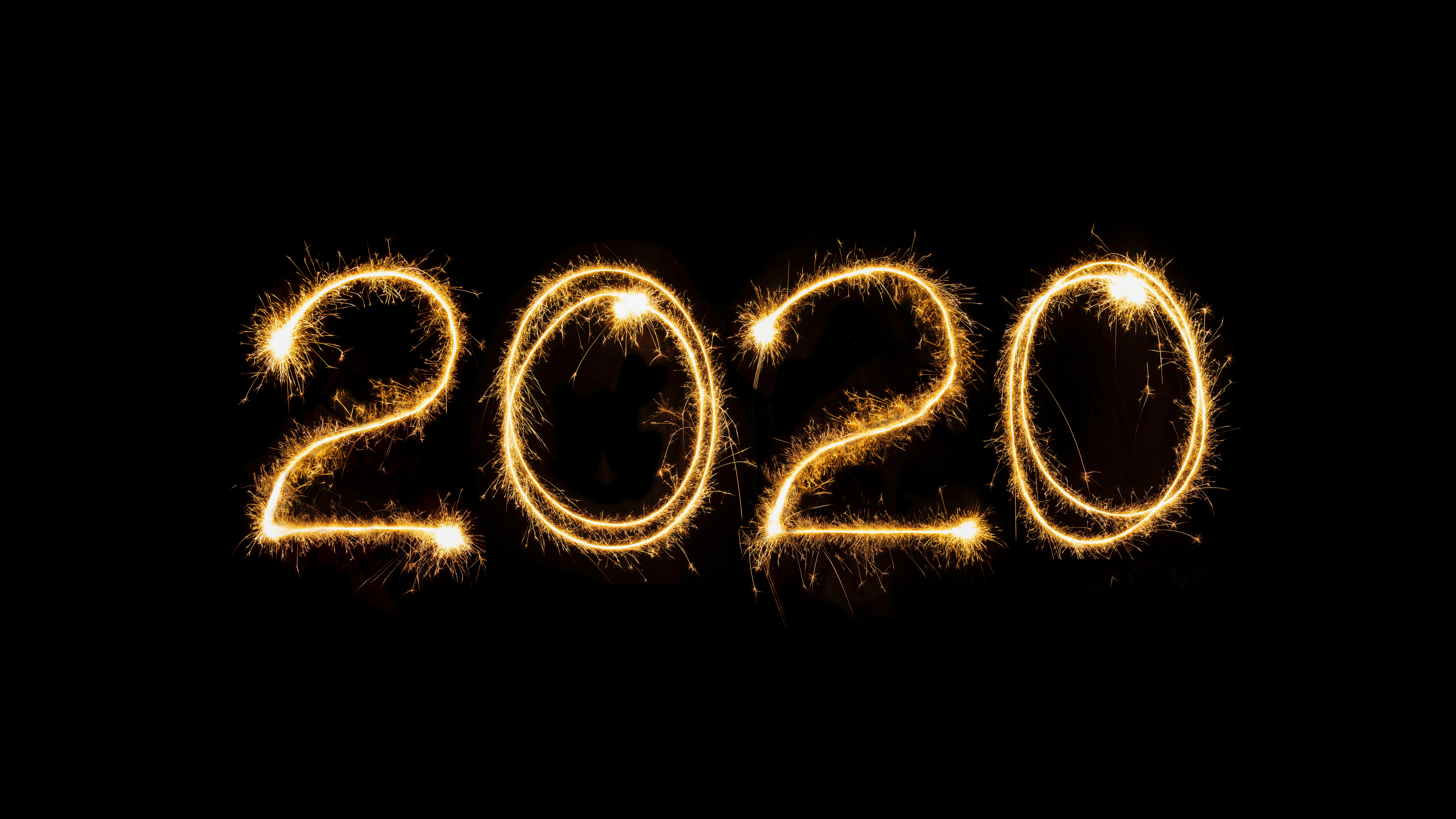 2020 New Year Sparklers 4K 8K