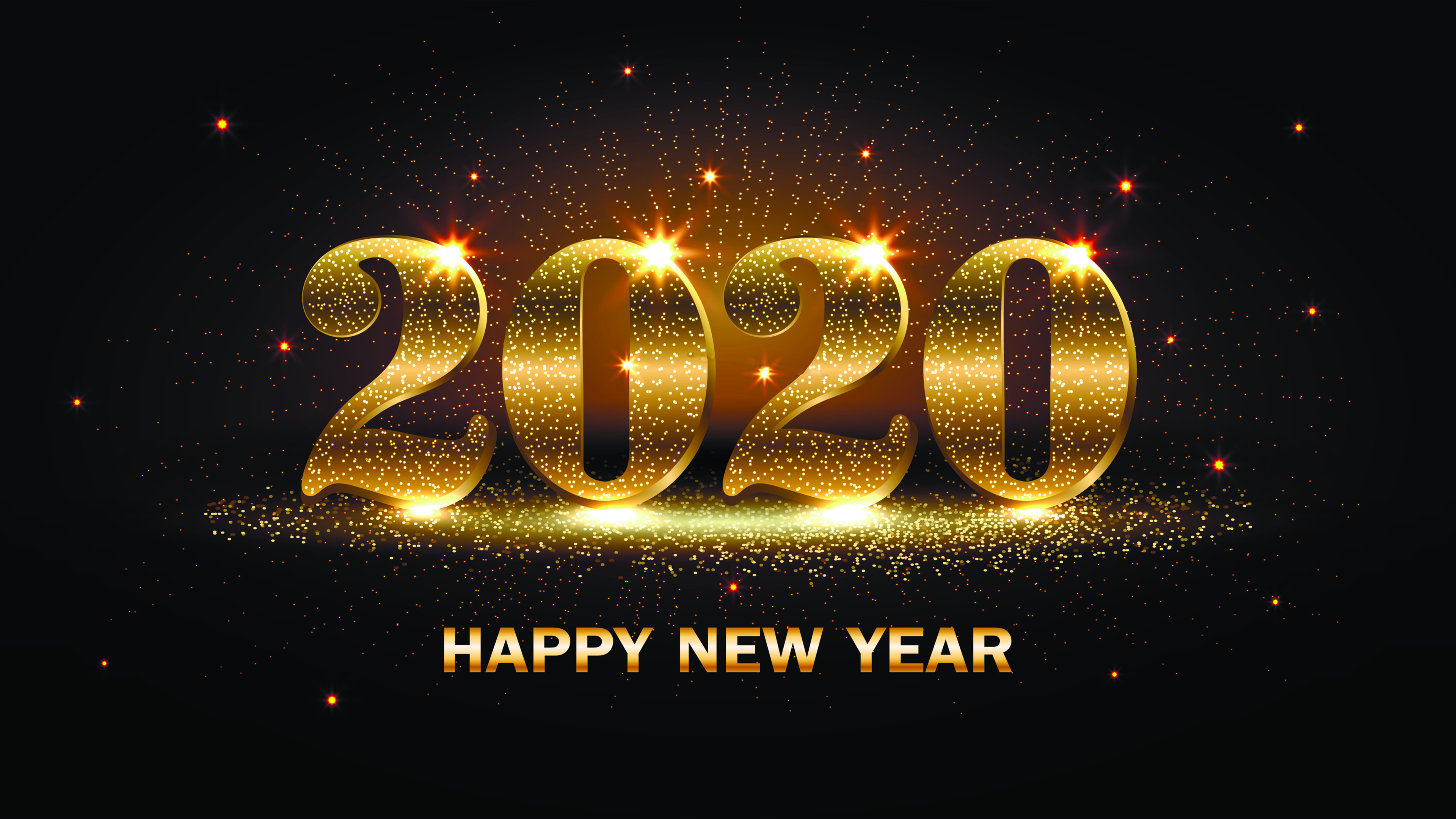 Happy New Year 2020 4K
