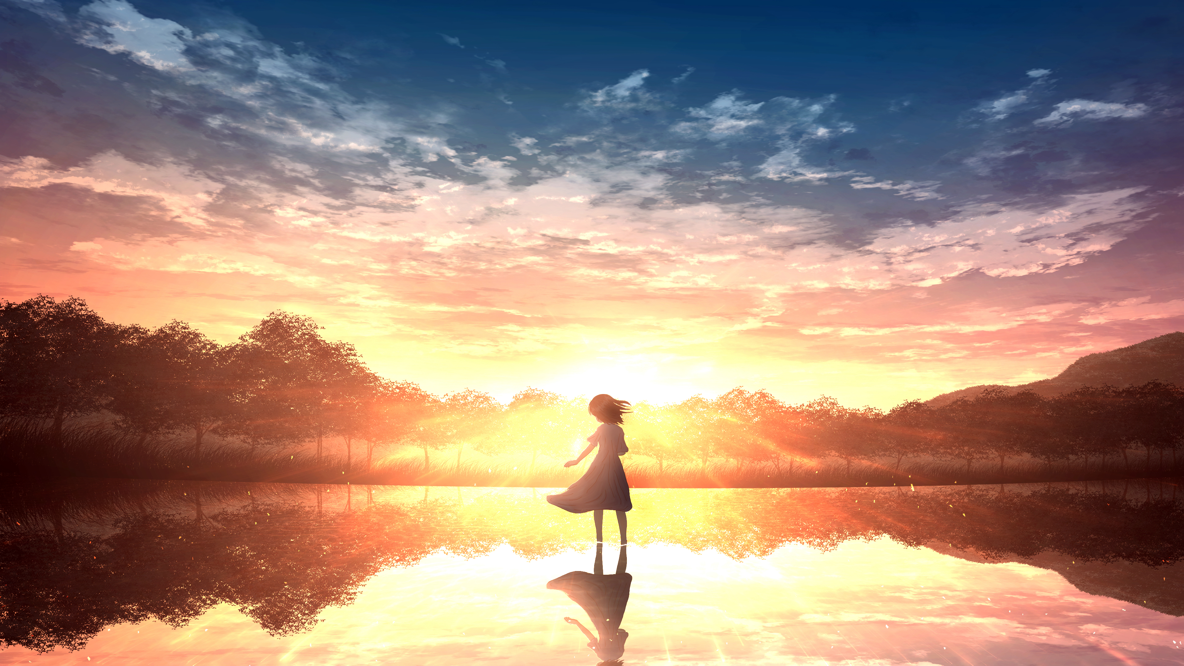 Lonely Anime Girl 4k Wallpapers Hd Wallpapers