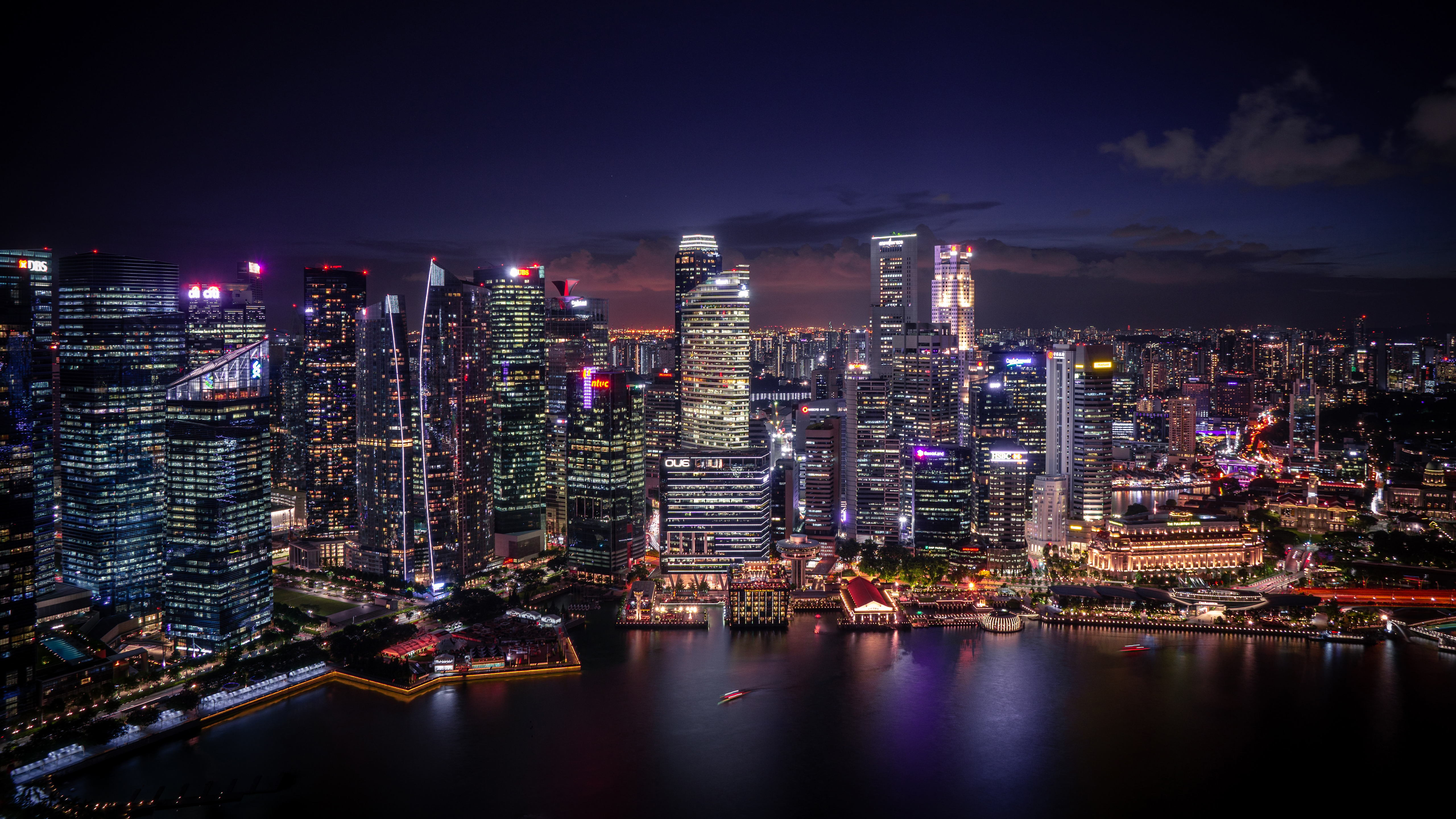 Singapore Panoramic Cityscape 4K 8K